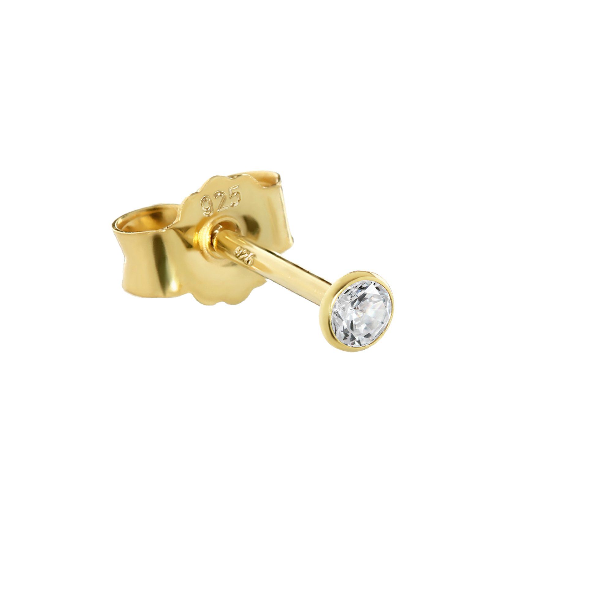 NKlaus Single-Ohrstecker Einzel 2,3mm Ohrstecker 925 günstig online kaufen