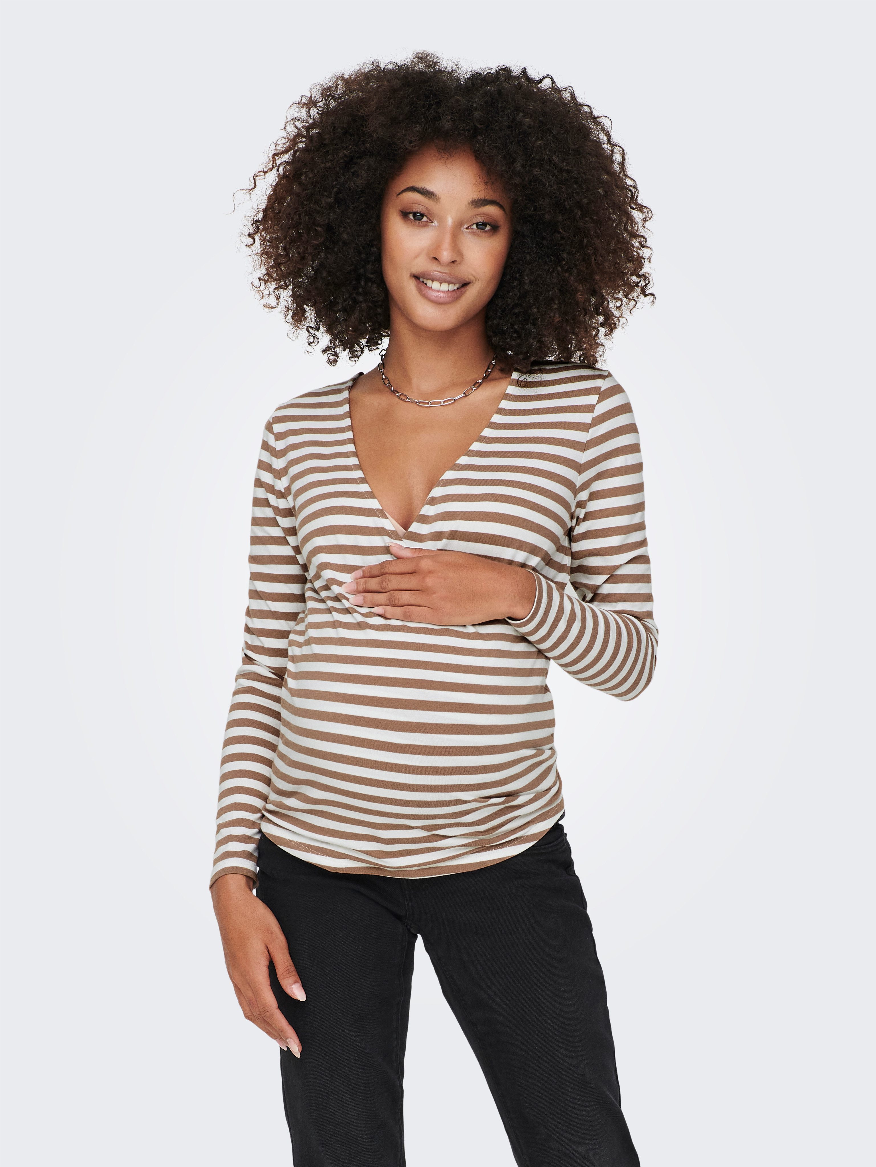 Umstandsshirt OLMJOY L/S WRAP TOP JRS