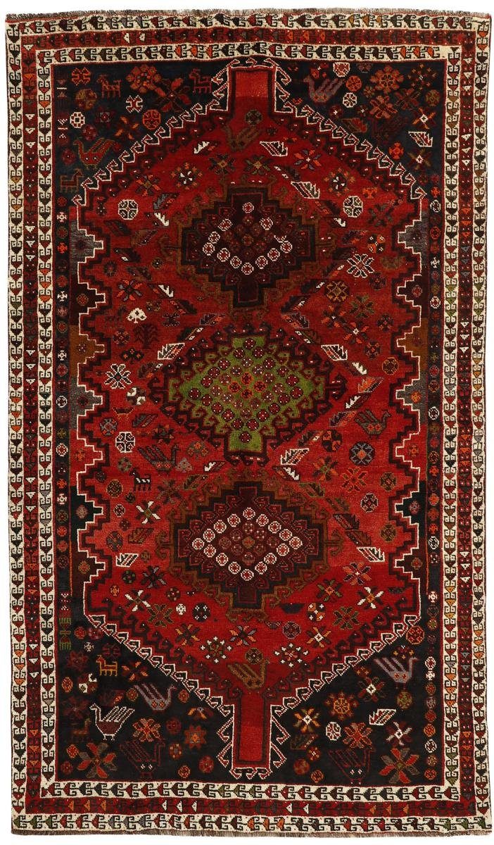 Handgeknüpfter Shiraz mm Perserteppich, / 10 158x271 Höhe: Nain Orientteppich Trading, Orientteppich rechteckig,