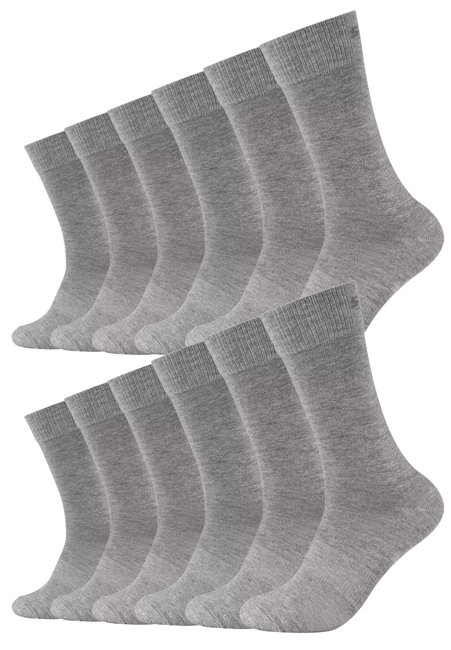 Skechers Kurzsocken Unisex 12p Basic Socks Mesh Ventilation (Spar-Pack, 12-Paar, 12er-Pack)
