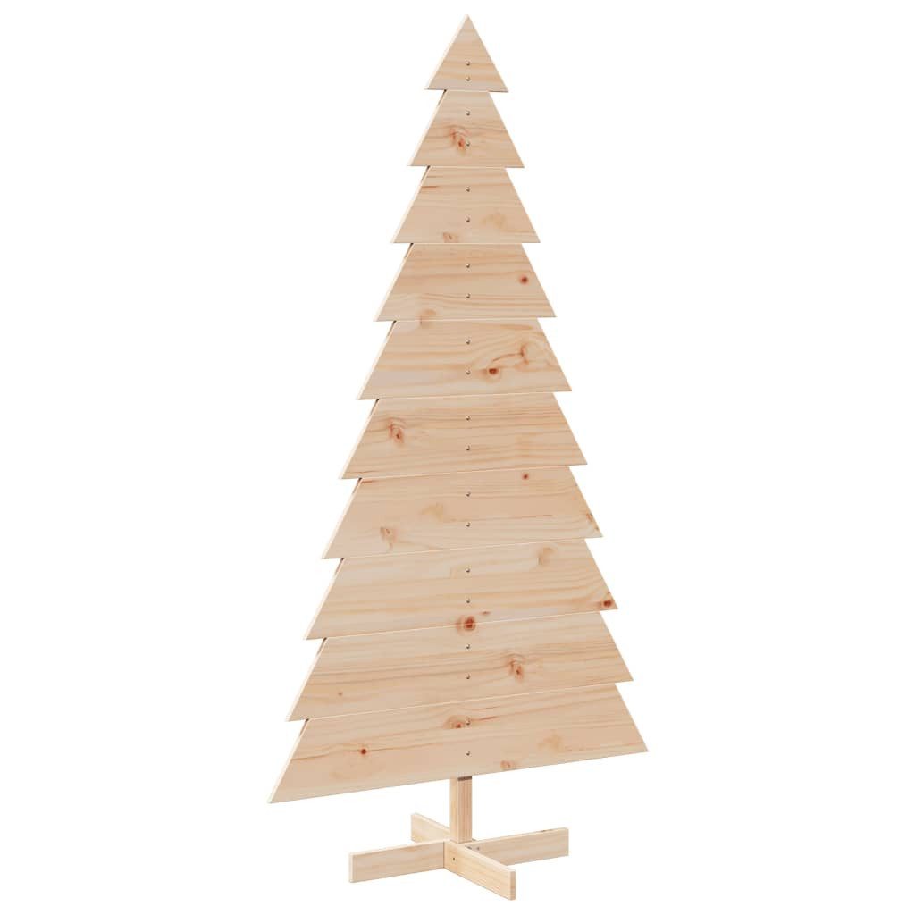 vidaXL Künstlicher Weihnachtsbaum Weihnachtsbaum Holz zum Schmücken 180 cm Massivholz Kiefer