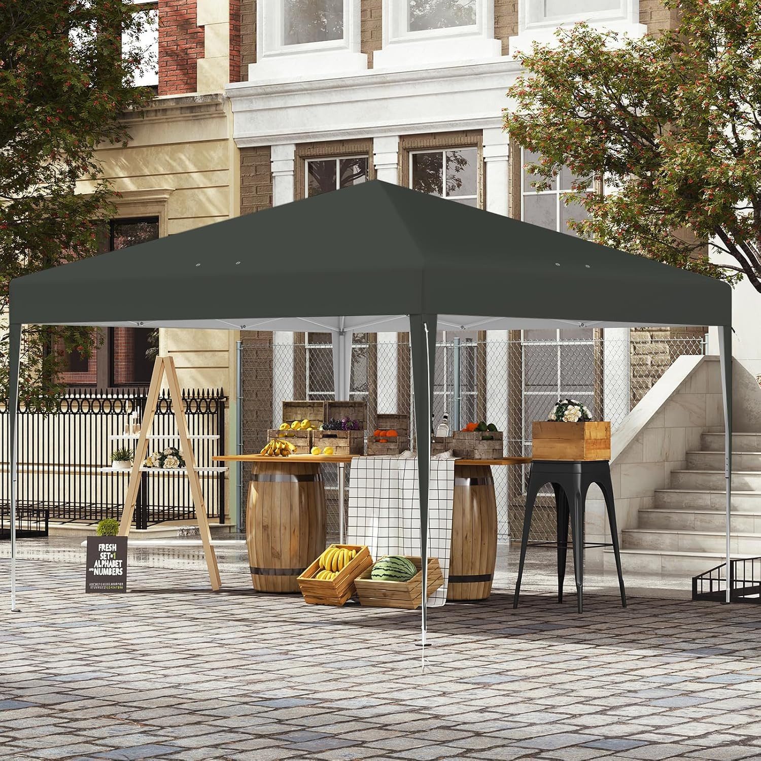 EUGAD Faltpavillon, wasserfest Winterfest,mit Seitenwänden Fenstern Tasche