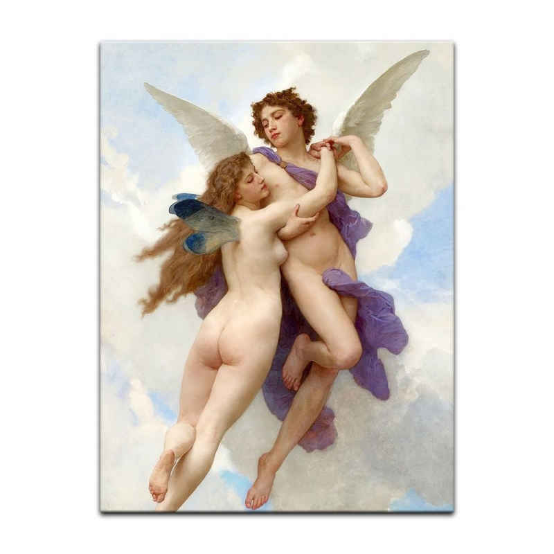 Bilderdepot24 Leinwandbild Alte Meister - William-Adolphe Bouguereau - Amor und Psyche, Menschen