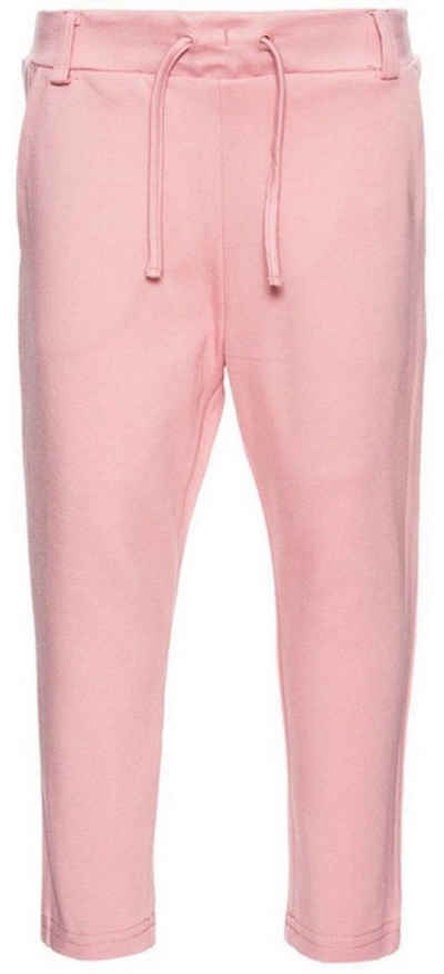 Name It Stoffhose Name It Mädchen Sweat-Hose mit Kordel in rosa