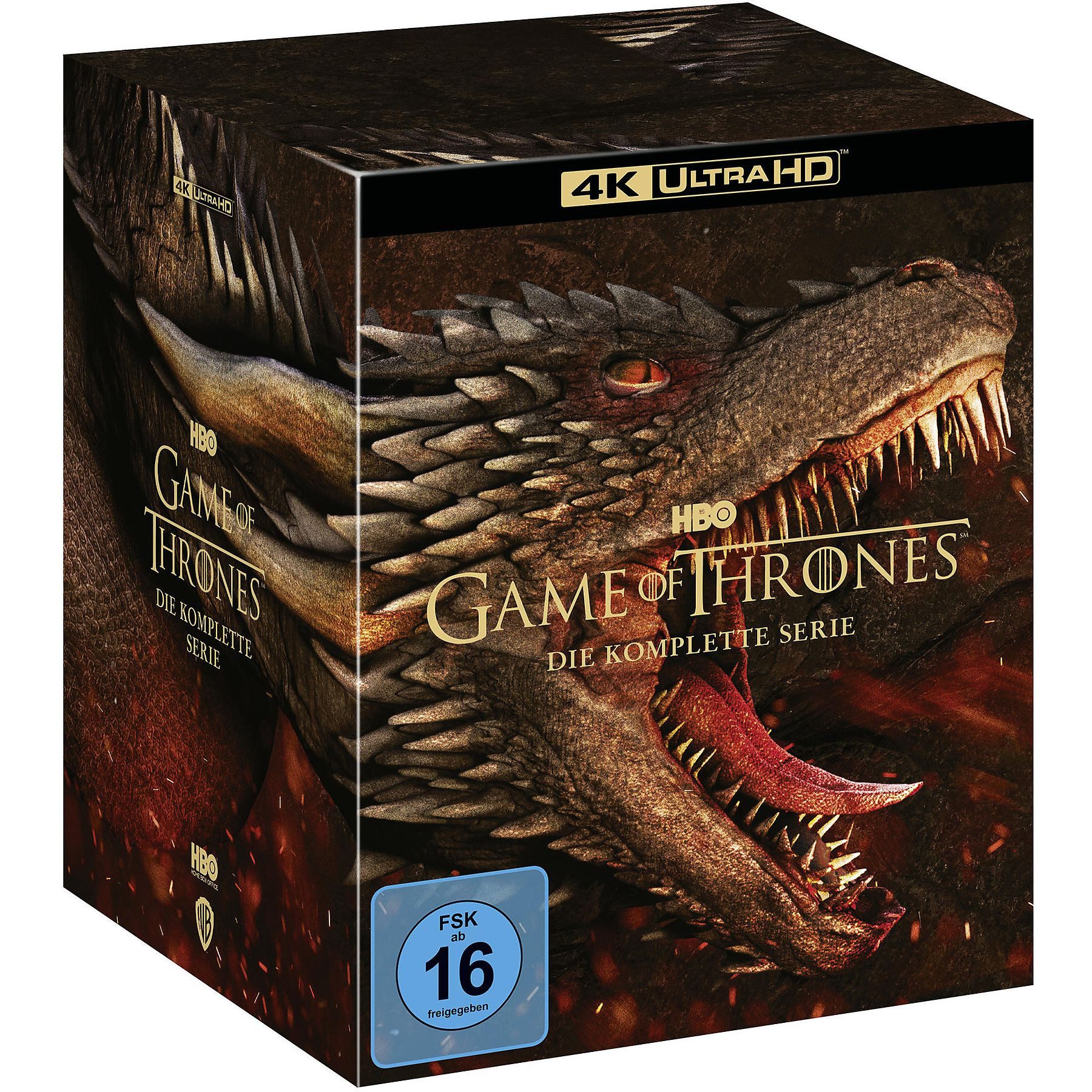 HBO Blu-ray 4K Ultra HD Game of Thrones - Die komplette Serie, (TV Box-Set, 33-St., Ultra HD Blu-ray), uncut