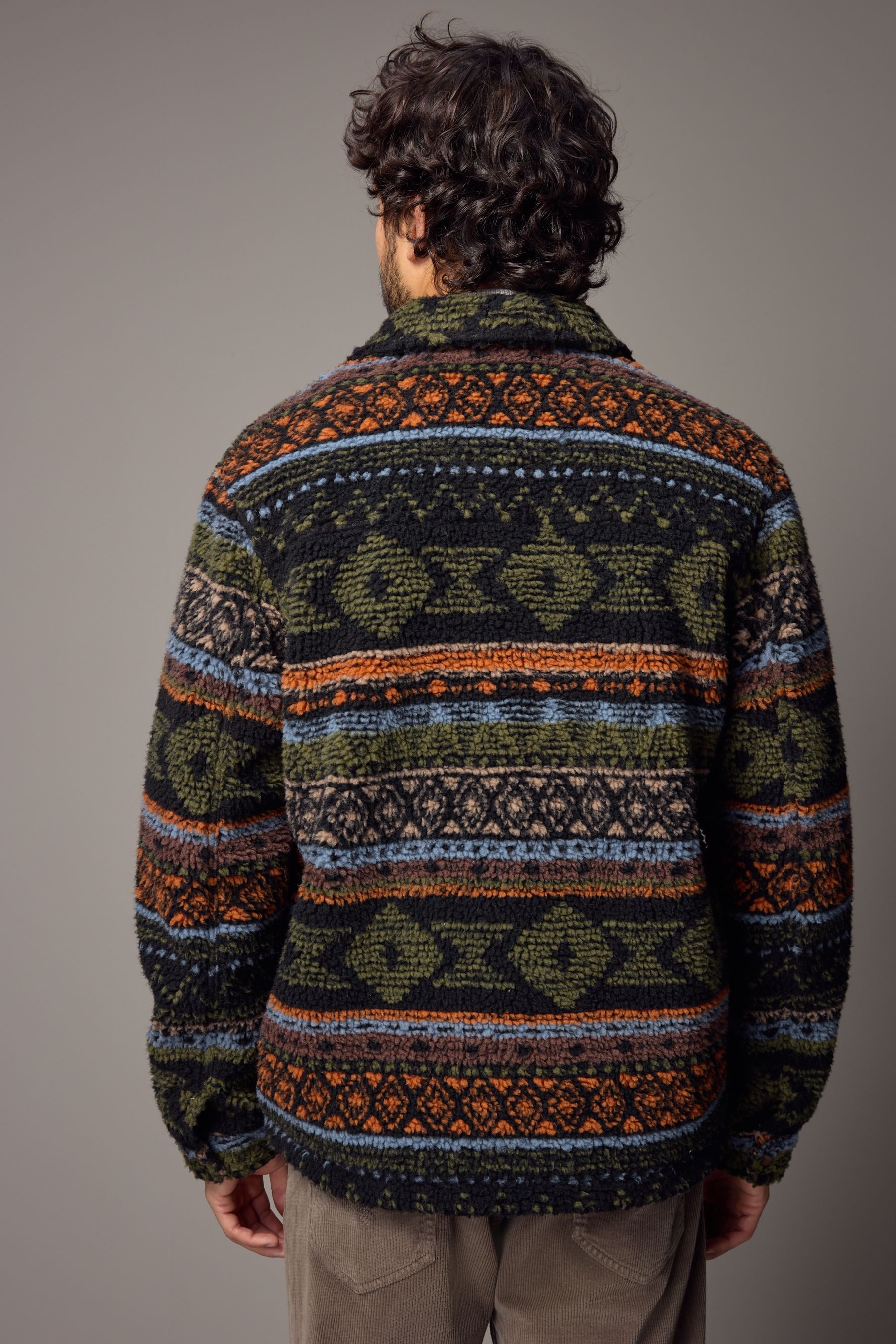 Next Fleecejacke Fleece-Hemdjacke mit Print (1-St) günstig online kaufen