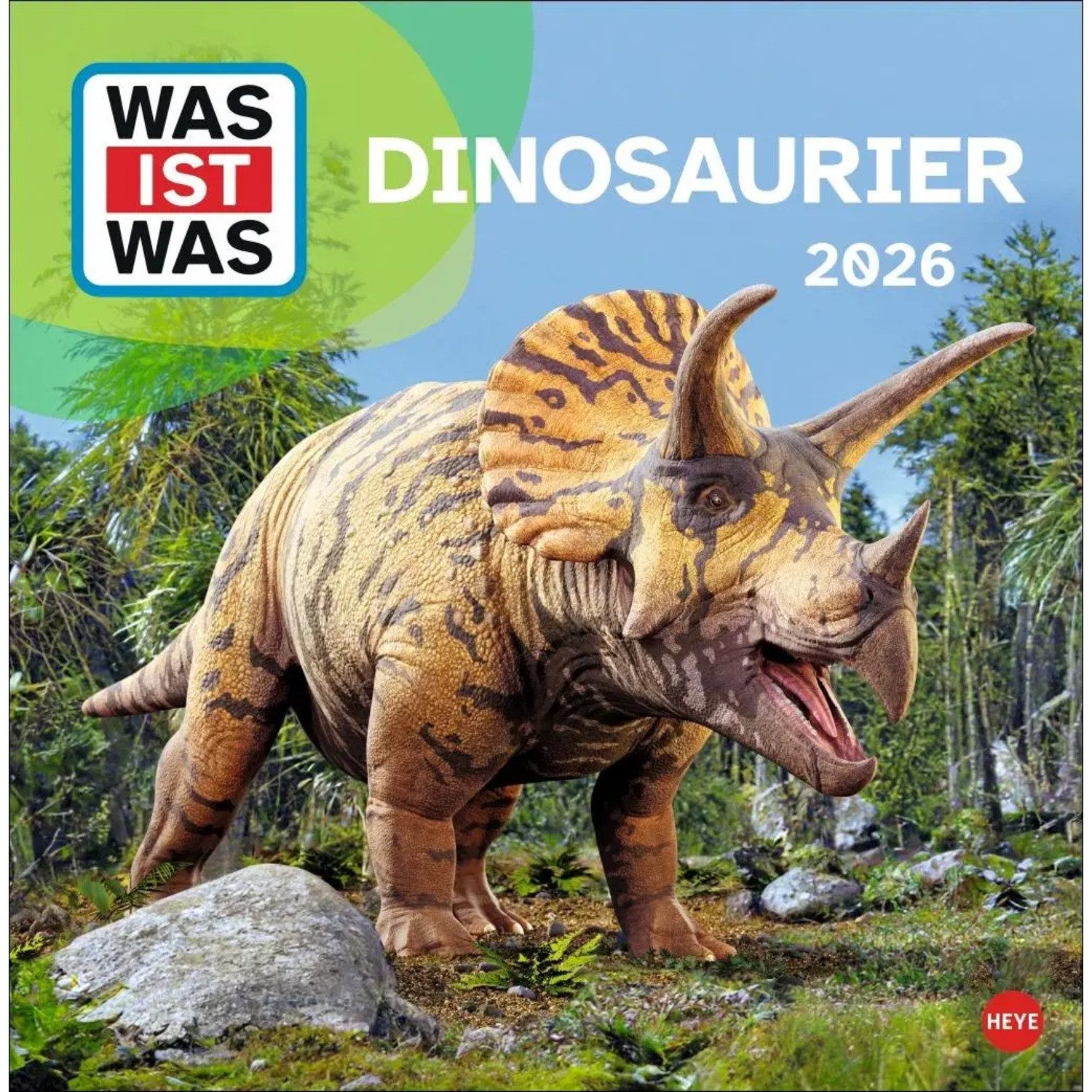 HEYE Wandkalender WAS IST WAS Dinosaurier Broschurkalender 2026