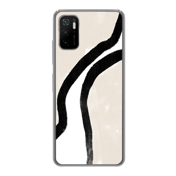 MuchoWow Handyhülle Abstrakt - Linie - Design - Pastell Phone Case Handyhülle Xiaomi Poco M3 Pro 5G Silikon Schutzhülle