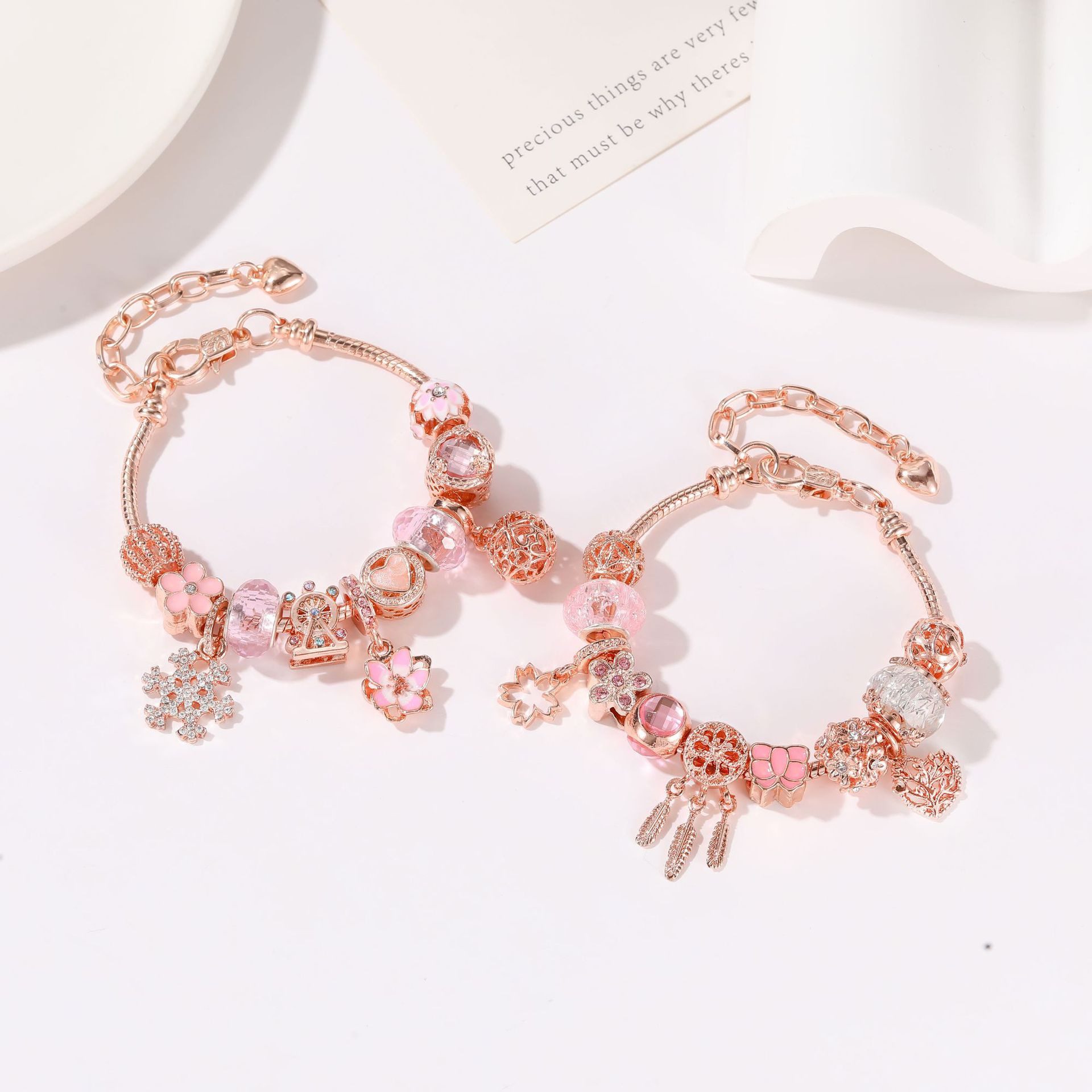CLTYQ Schmuck-Adventskalender Schmuck-Adventskalender Weihnachtskalender Teenager Mädchen Kinder, DIY Adventskalender Inhalt Kinder Frauen Schmuck Armband – Bild 3 von 5