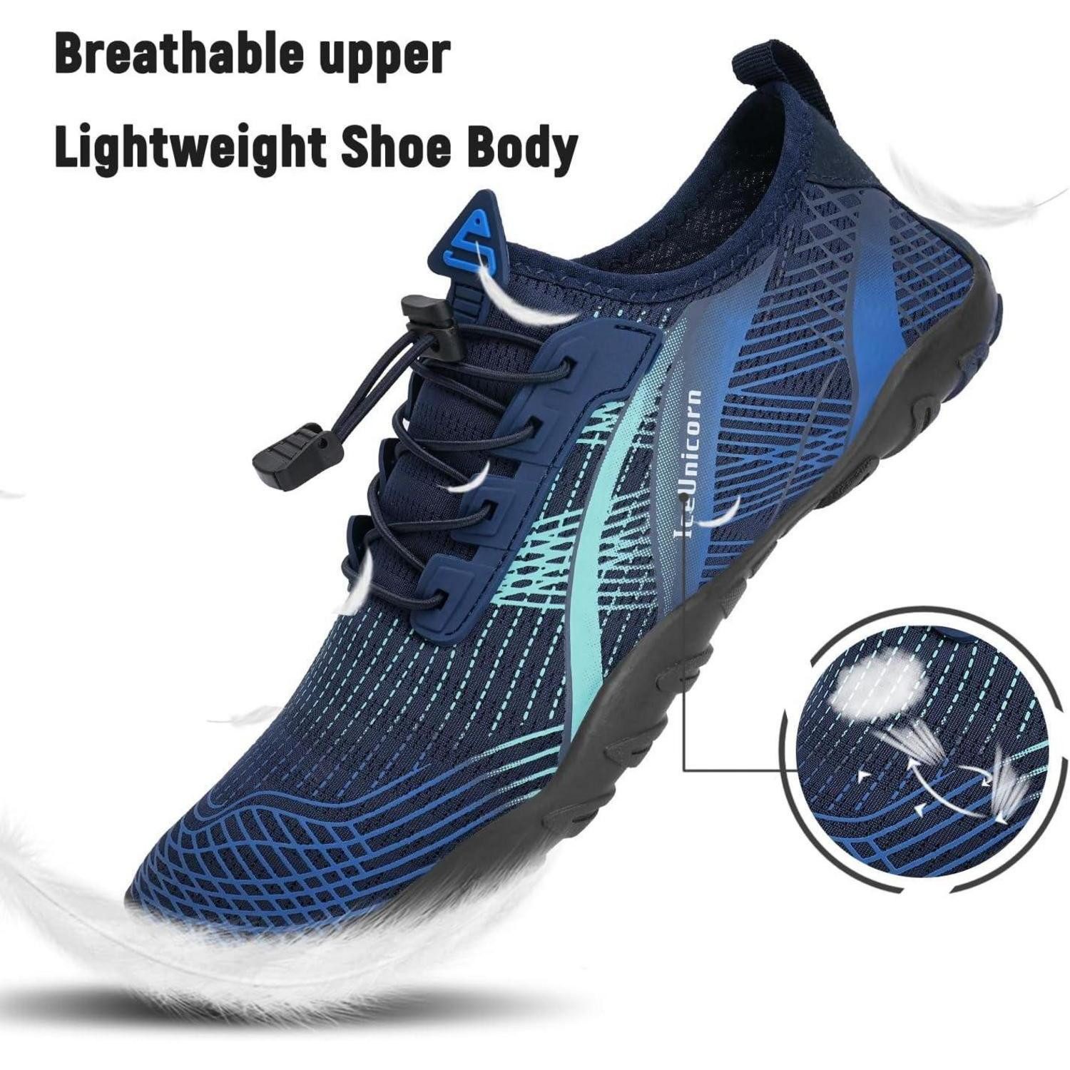 LuxusKollektion Strandschuhe Badeschuhe Damen Herren Aquaschuhe Sommer 41 EU Grünblau Wasserschuh