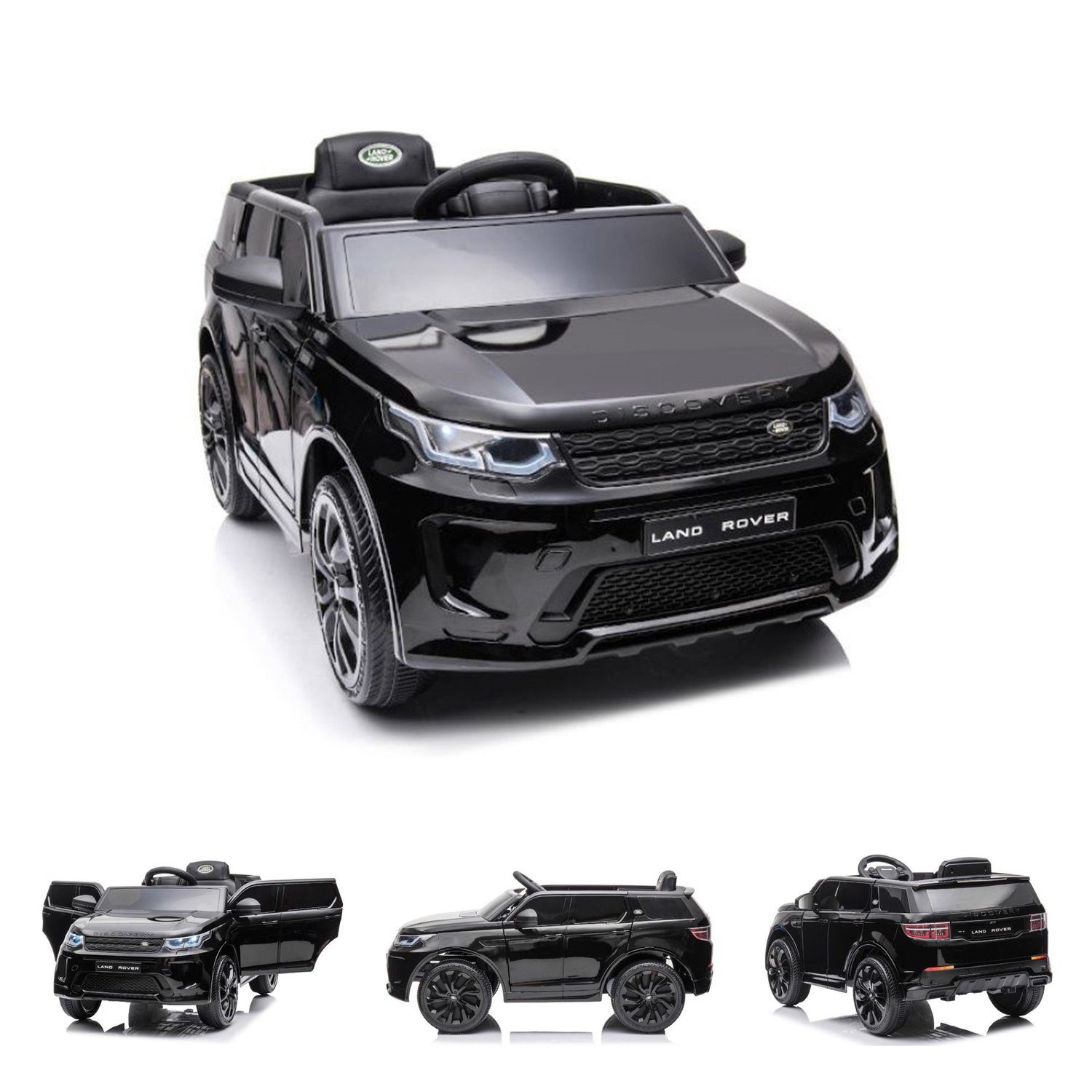 ES-Toys Elektro-Kinderauto Kinder Elektroauto Land Rover, Belastbarkeit 40 kg, Discovery 5 EVA-Reifen Bluetooth Musik MP3