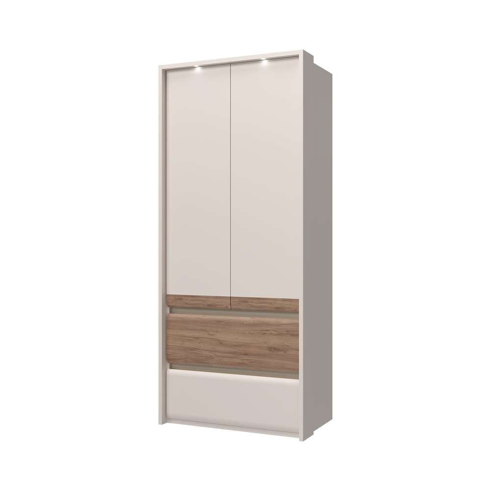 Places of Style Kleiderschrank Invictus mit LED Soft-Close Beleuchtung, UV Funktion lackiert