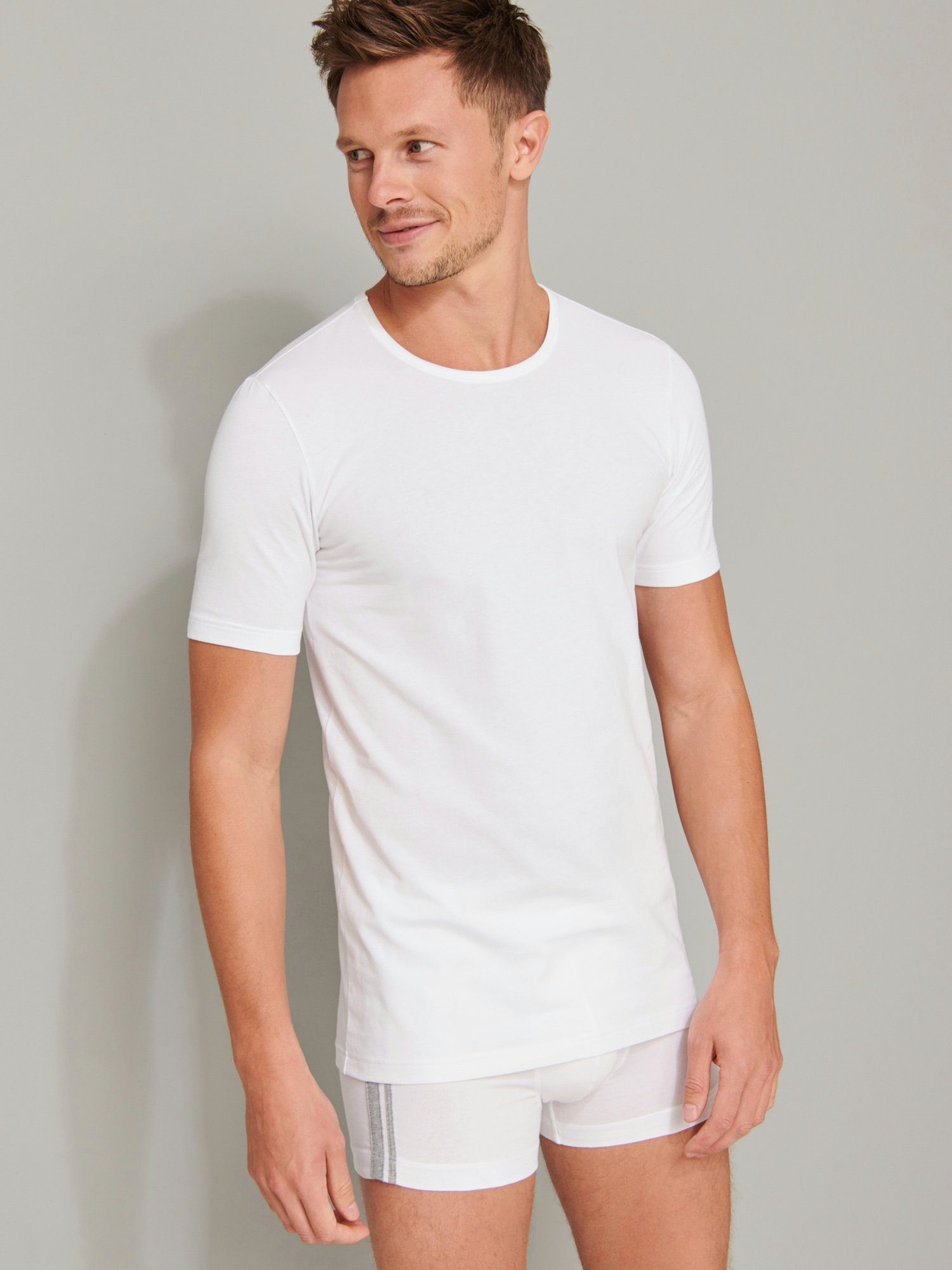 Schiesser T-Shirt 95/5 (2-tlg) 0 günstig online kaufen