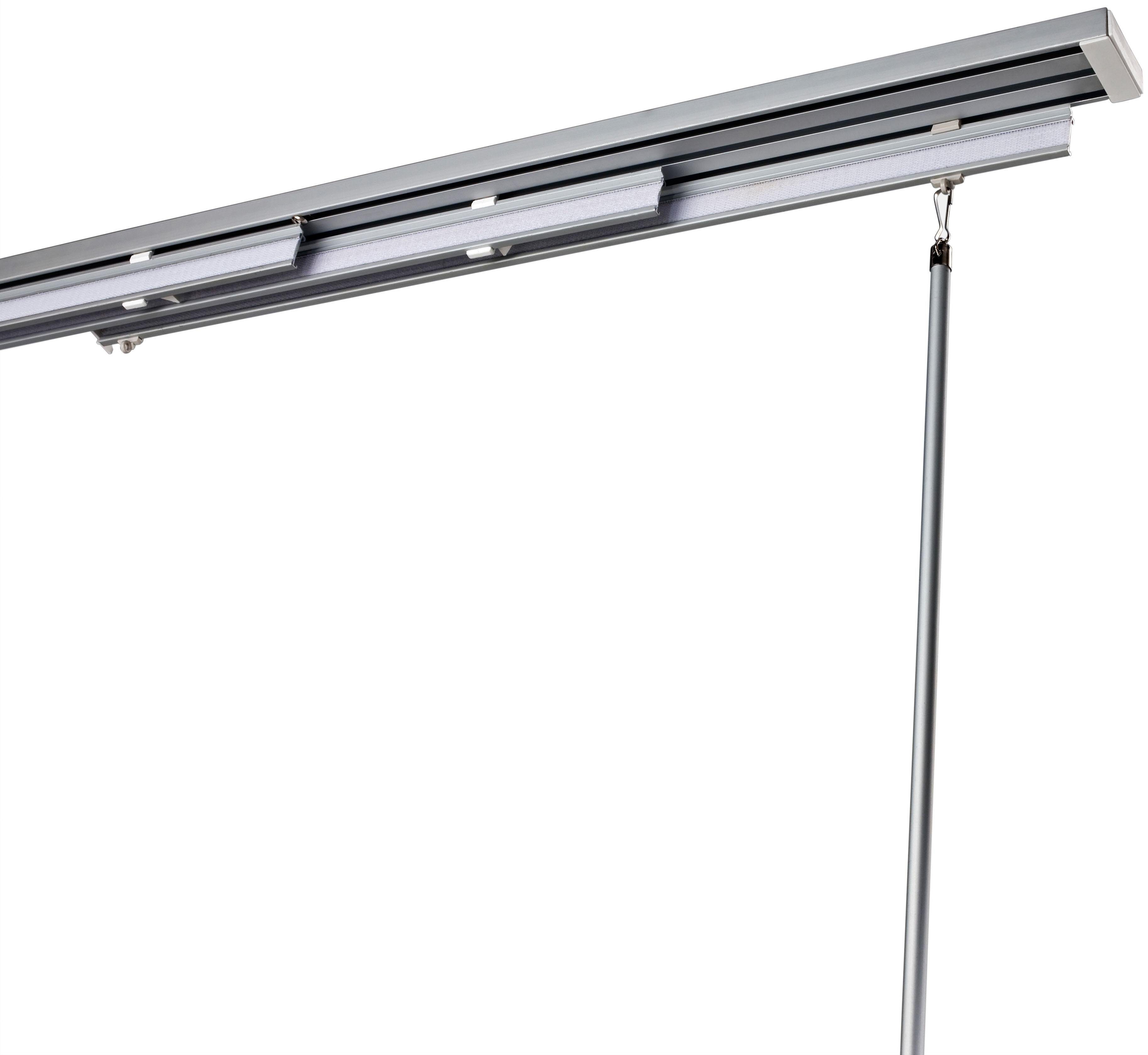 Liedeco Flächenvorhangschiene, 3-läufig im Fixmaß, inklusive Paneelwagen günstig online kaufen