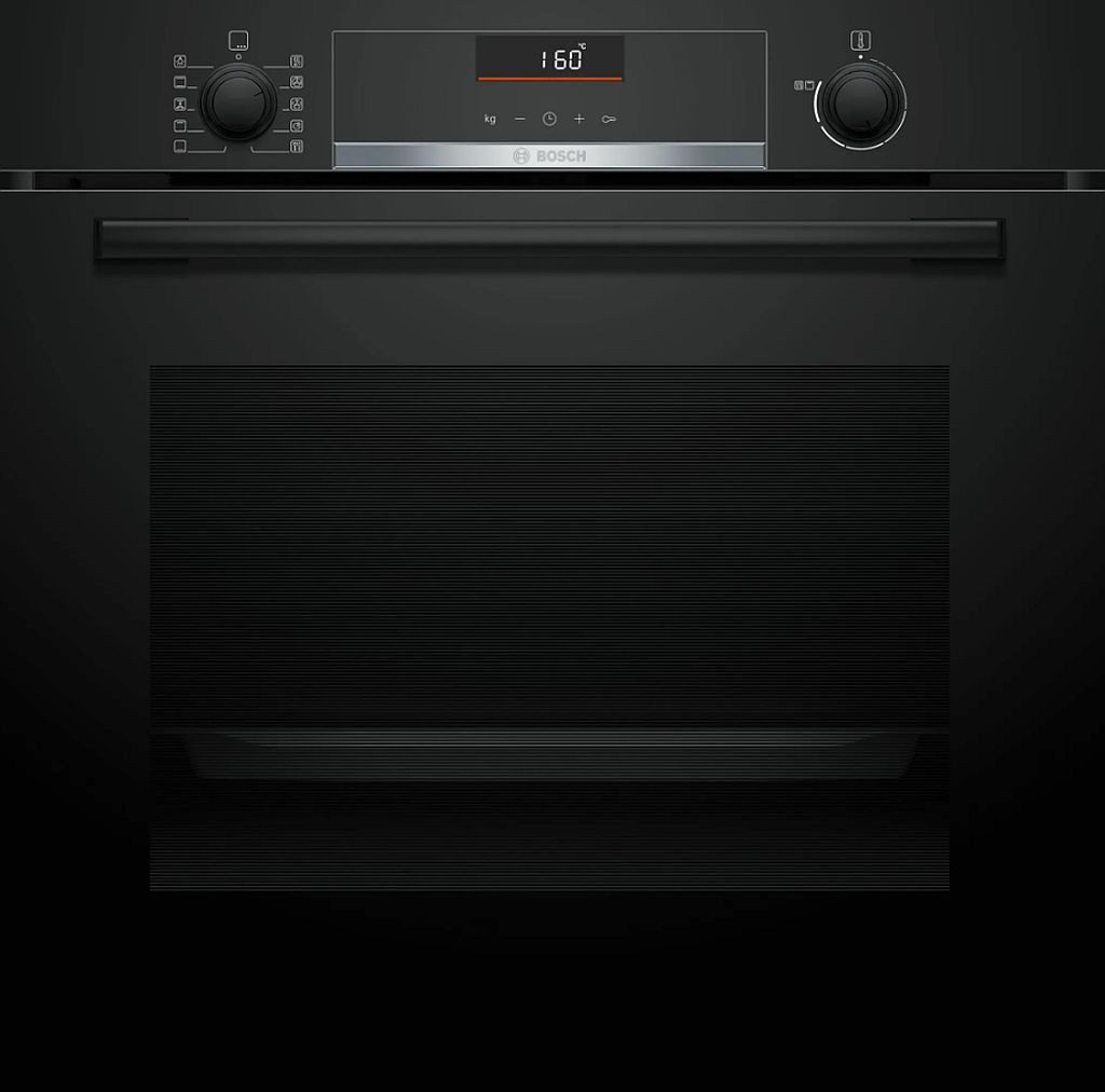 BOSCH Backofen 71 L hydrolytische Selbstreinigung 1-fach Teleskopauszug HBG536EB3, mit 1-fach Teilauszug