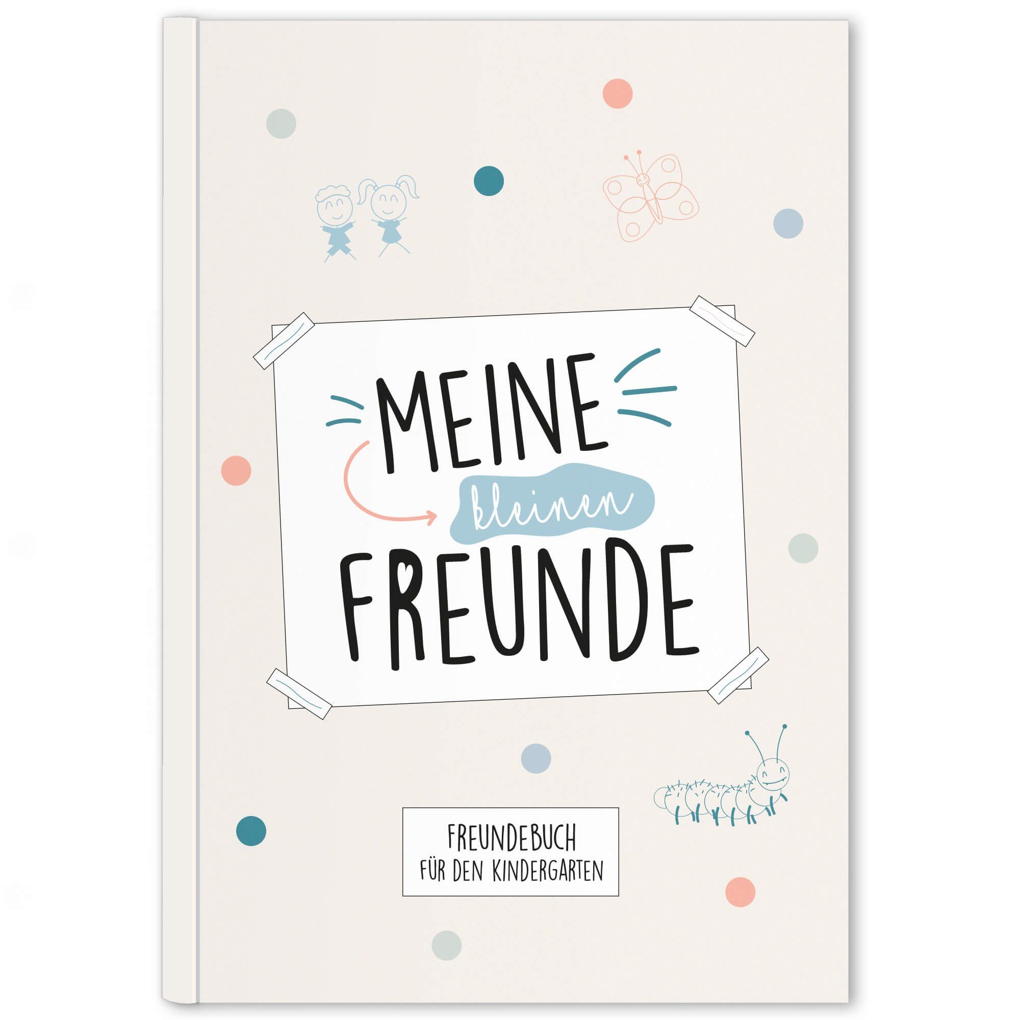 CUPCAKES & KISSES Poesiealbum Freundebuch für den Kindergarten zum Ausfüllen, Für Mädchen und Jungen, Kindergartenfreunde Buch, Freundschaftsbuch