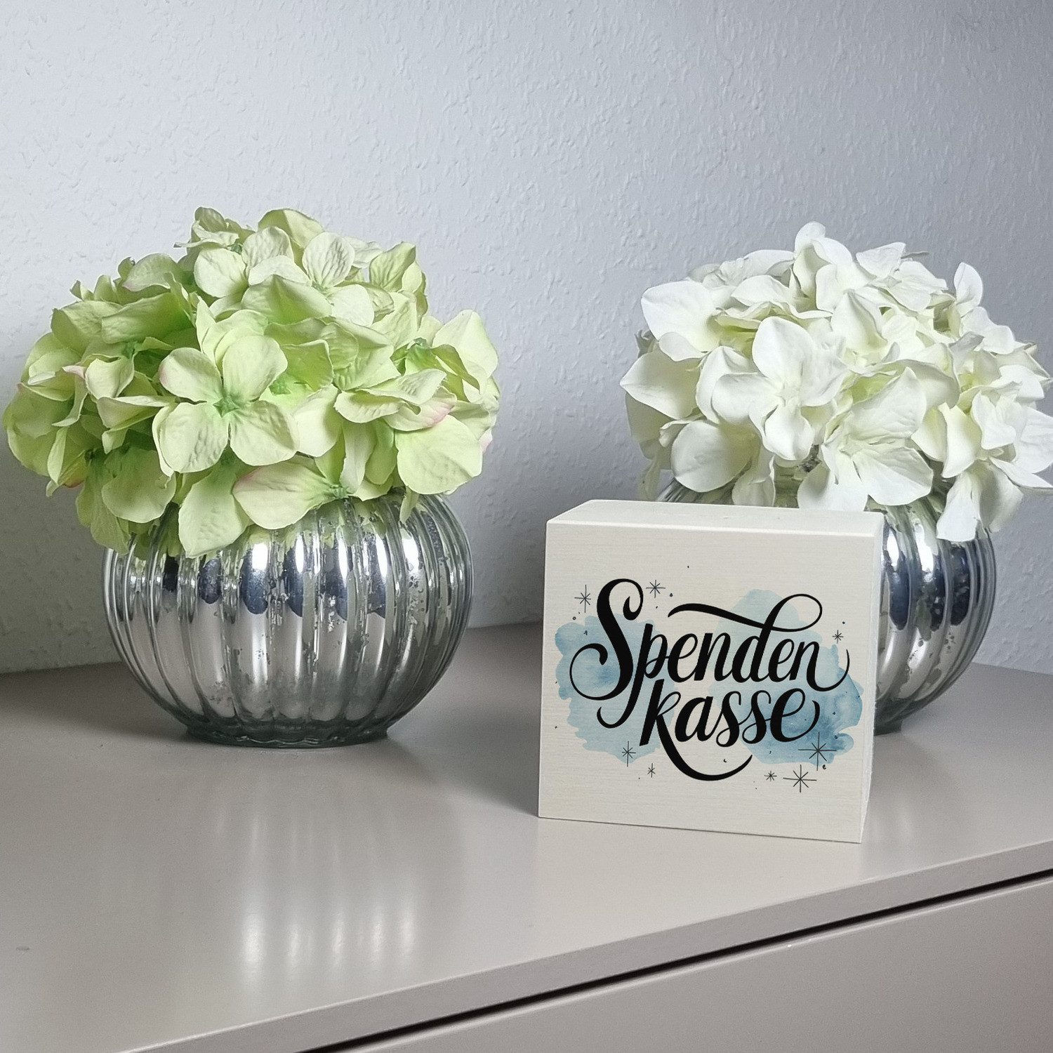 speecheese Spardose Spendenkasse Aquarell-Illustration Spardose aus Holz günstig online kaufen