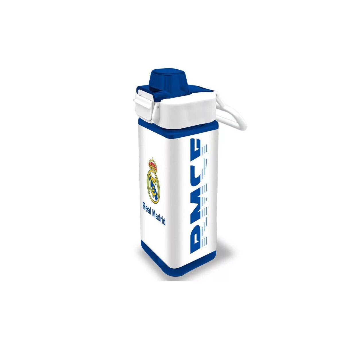 Real Madrid Trinkflasche Real Madrid Hala quadratische Kunststoff-Trinkhalmflasche