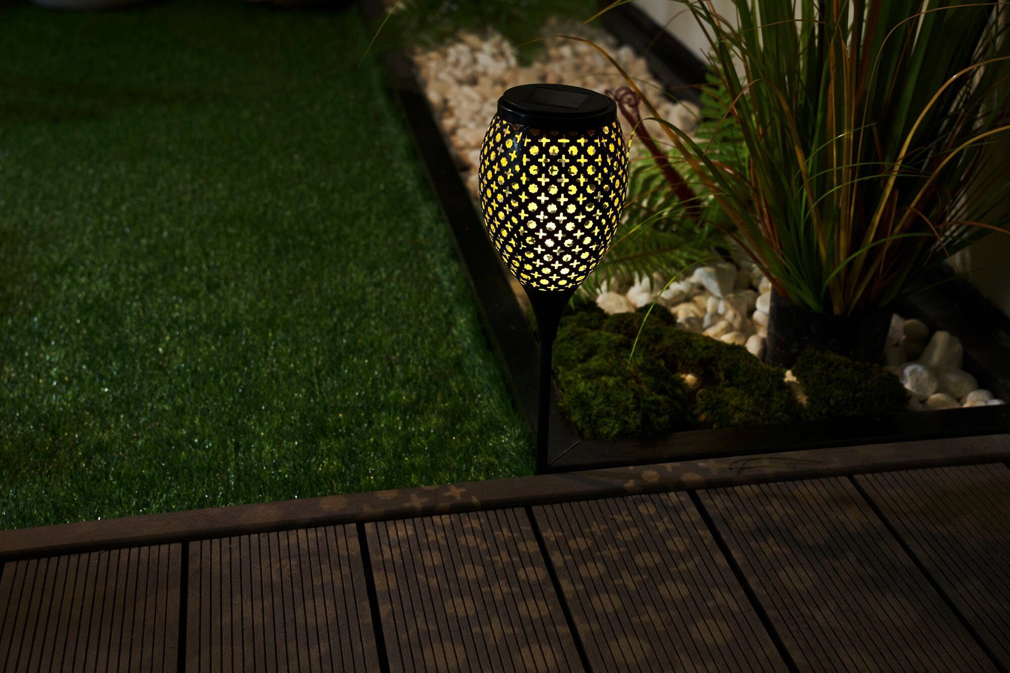LED-Modul, Buddy, integriert, Warmweiß, Solarbetrieben, Sunshine LED Erdspieß Gartenleuchte LED Pauleen fest