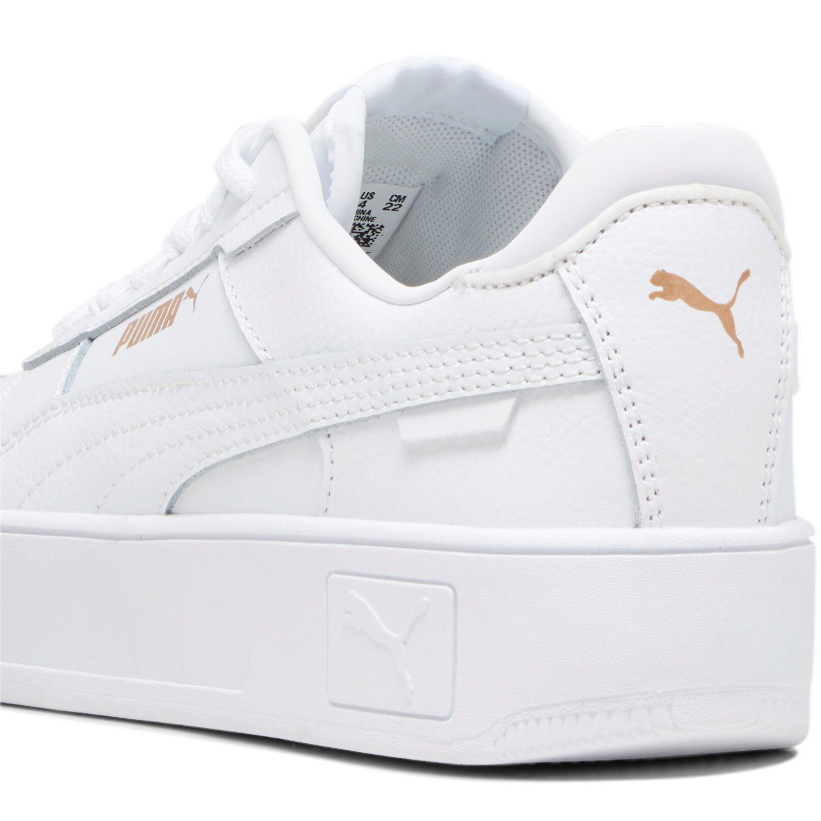 White-PUMA White-PUMA PUMA PUMA STREET Gold CARINA JR Sneaker