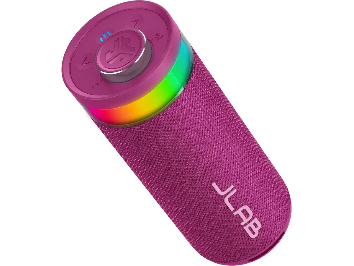 Jlab 810119074263 Bluetooth-Lautsprecher (Wassergeschützt, RGB-Beleuchtung, Bluetooth, Tragbar)