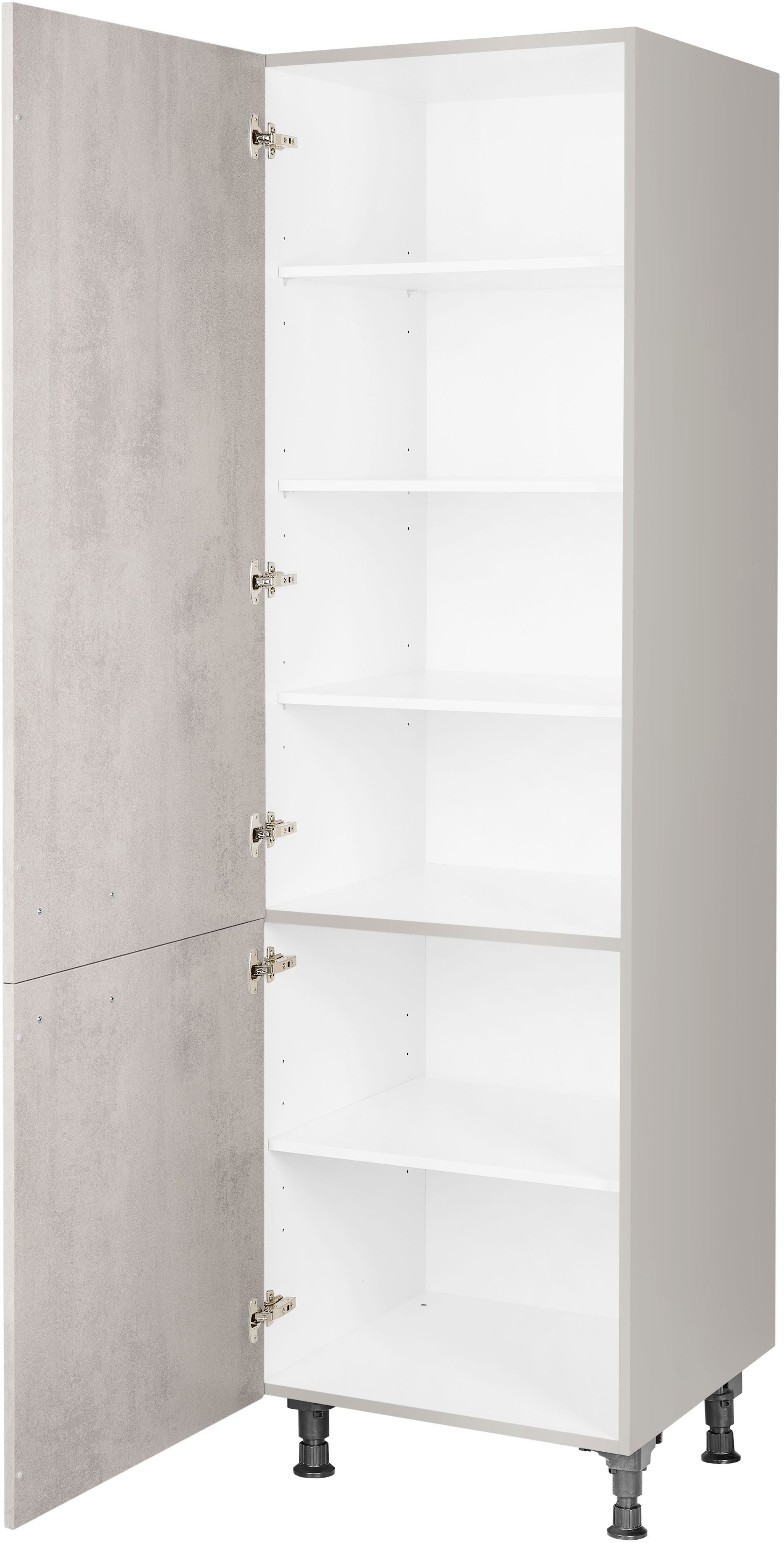 nobilia® Vorratsschrank "Riva", Ausrichtung wählbar, mit zwei Türen, vormontiert, Breite/Höhe: 60/216,6 cm