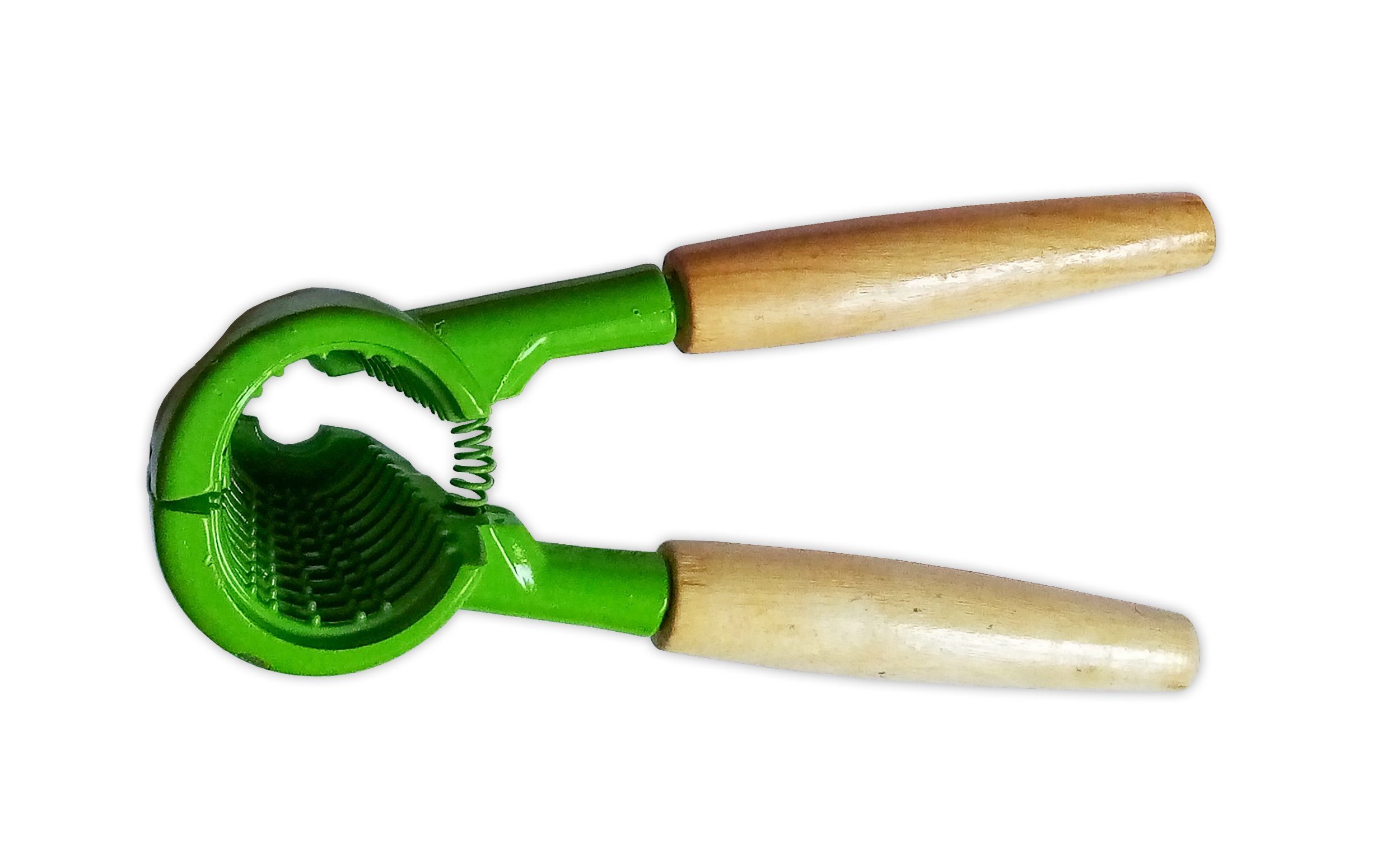 Stolz GmbH Nussknacker NUSSKNACKER + FLASCHENÖFFNER Holzgriff Nusszange 36 (Grün), Nussöffner Nuss Knacker