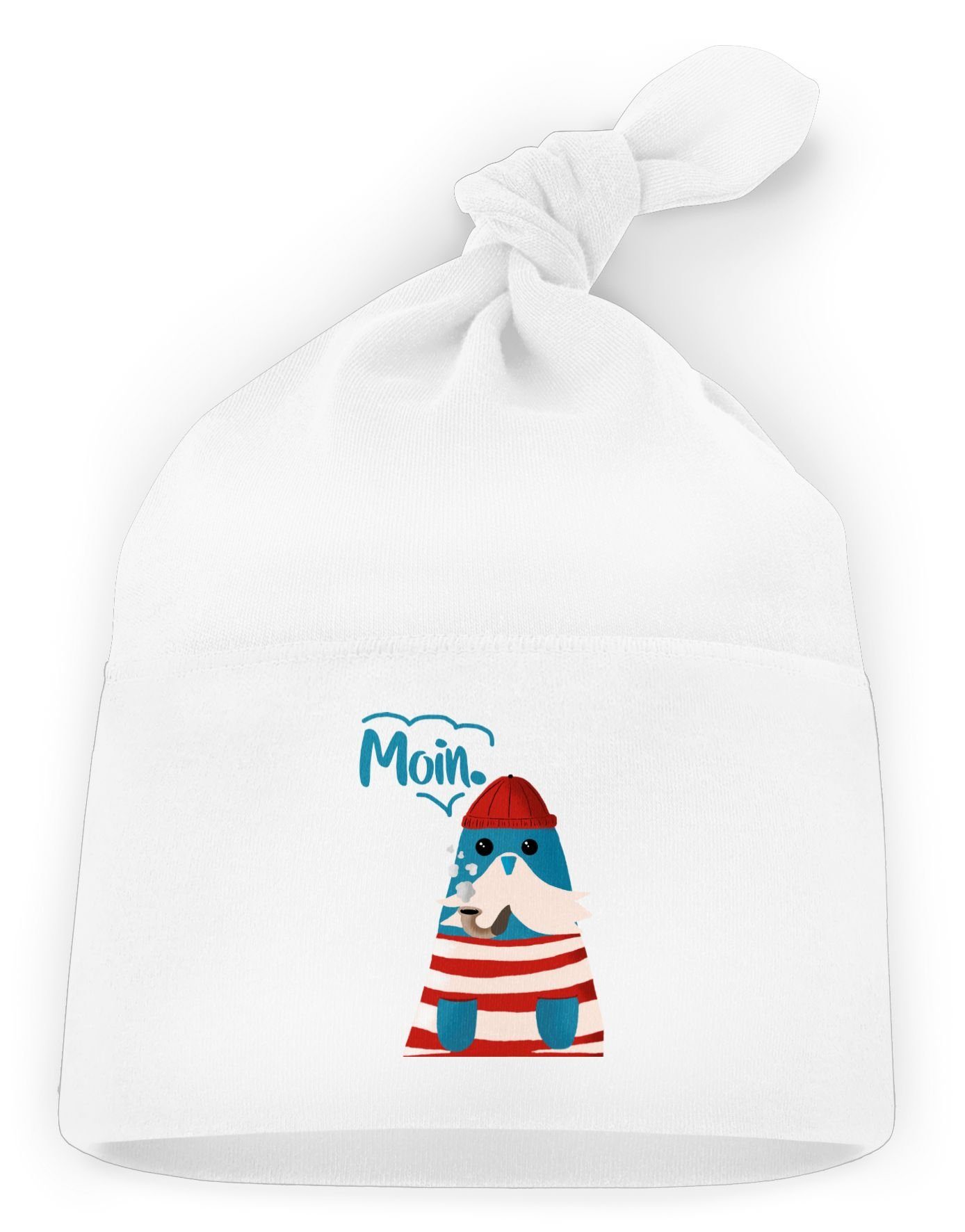 Shirtracer Jerseymütze Moin Walross - Baby Mütze für Mädchen und Jungen  (1-St) moin baby - mütze sprüchen - witzige mützen - babymütze sprüche