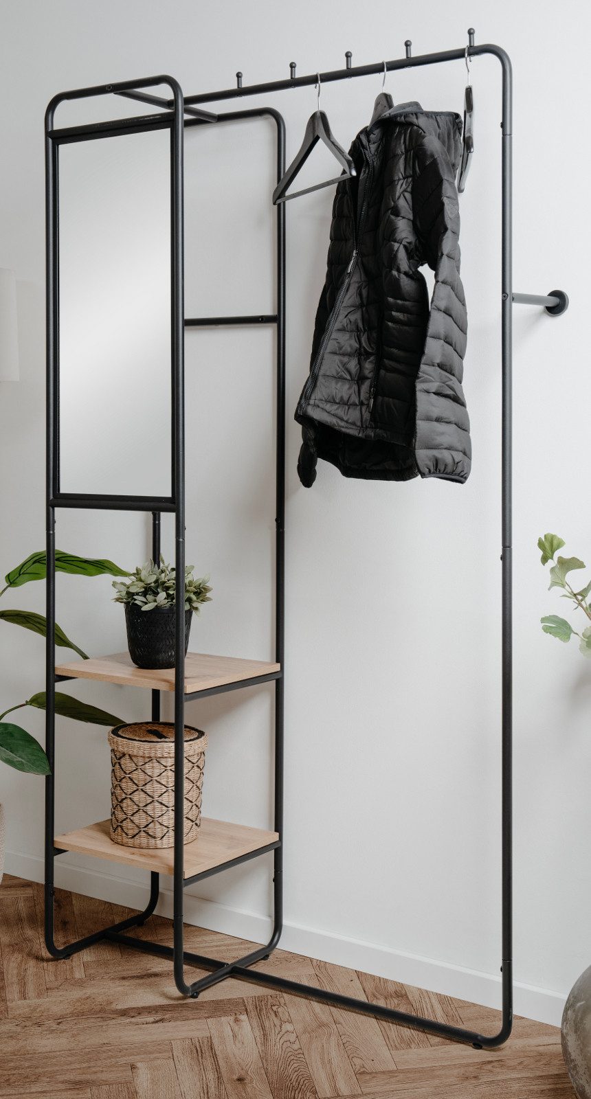 Inn.Furn Kompaktgarderobe Wick (Garderoben-Set in schwarz günstig online kaufen