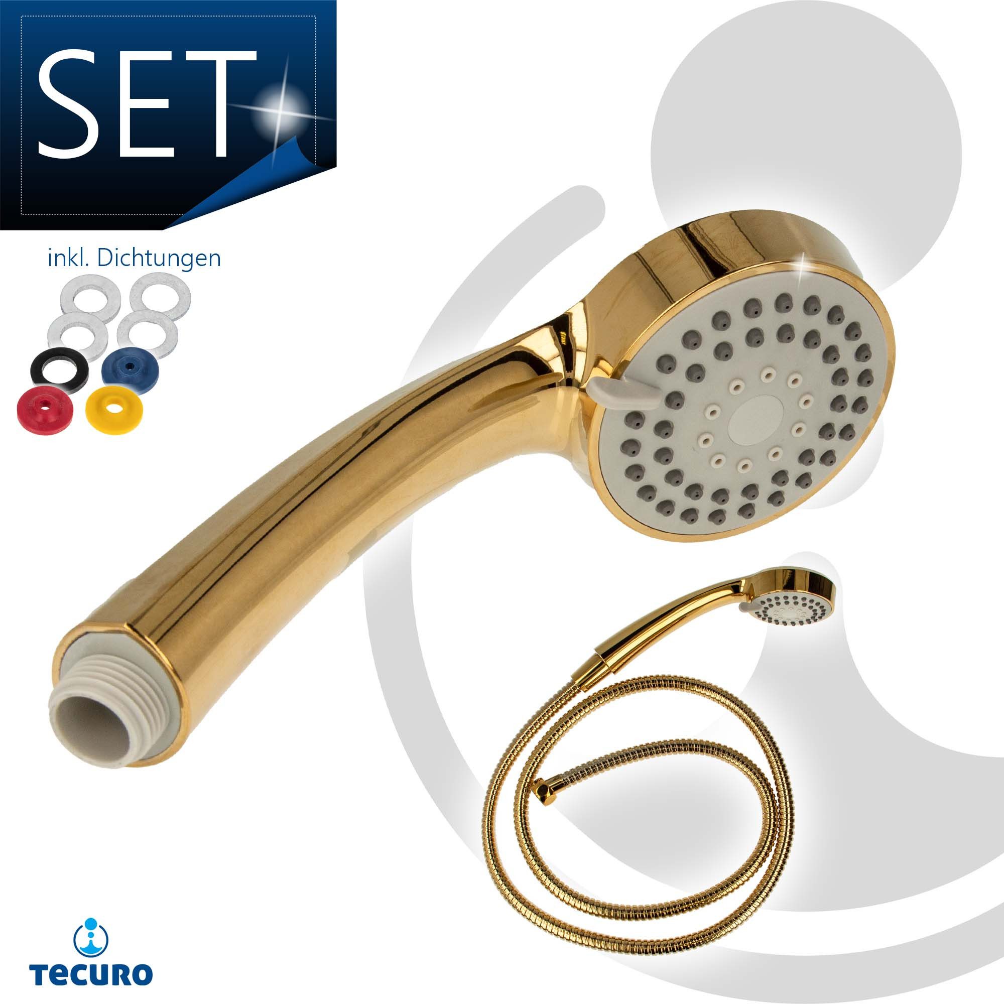 tecuro Brausegarnitur Antikalk - Handbrause ew-080 günstig online kaufen