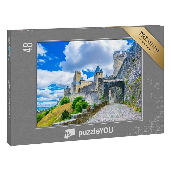 puzzleYOU Puzzle Festung von Carcassonne in Frankreich 48 Puzzleteile puzzleYOU-Kollektionen Schlösser