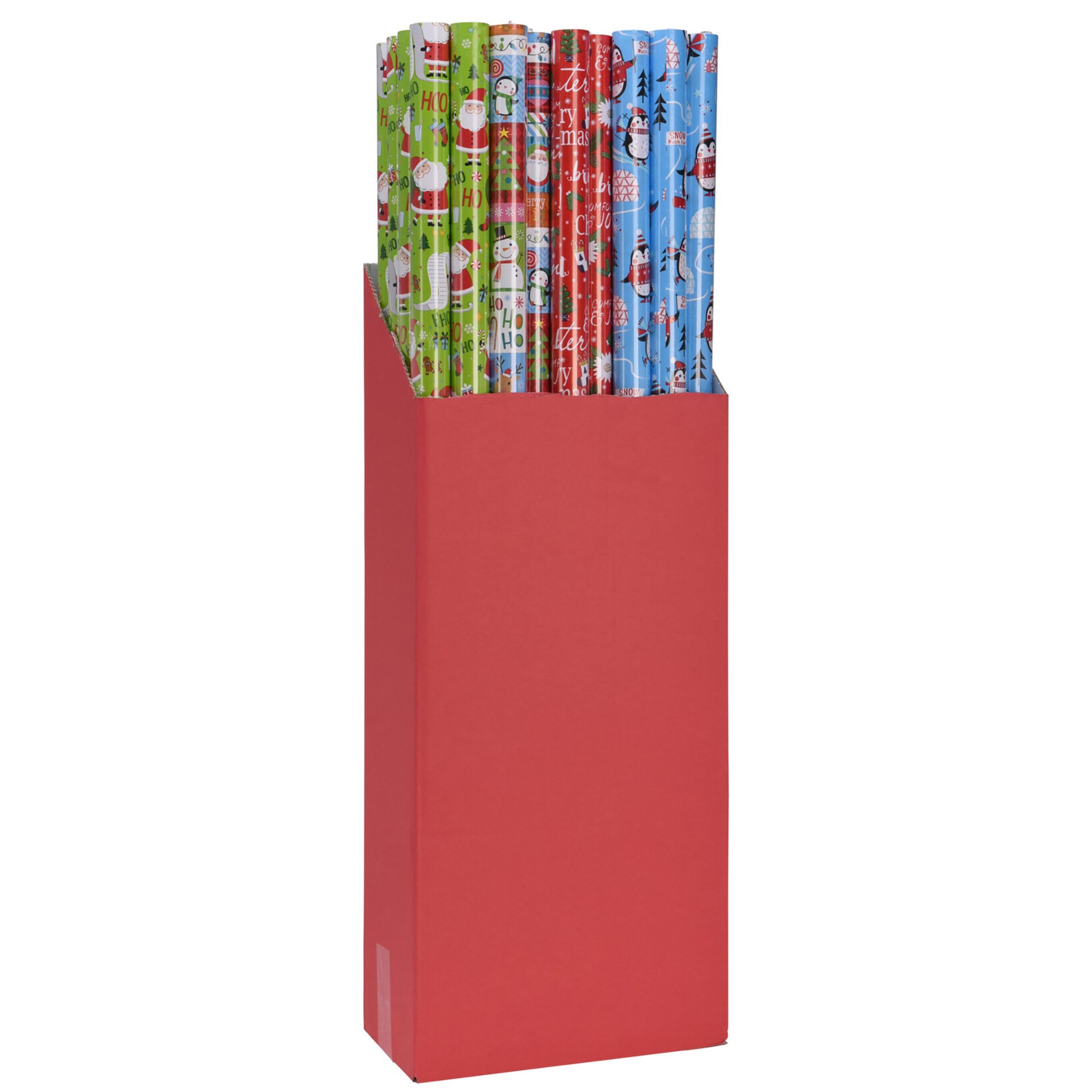 Annastore Geschenkpapier 4 Rollen Geschenkpapier für Weihnachten Weihnachtsgeschenkpapier, Geschenkpapier Weihnachten für Kinder, Pro Rolle 500 x 70 cm