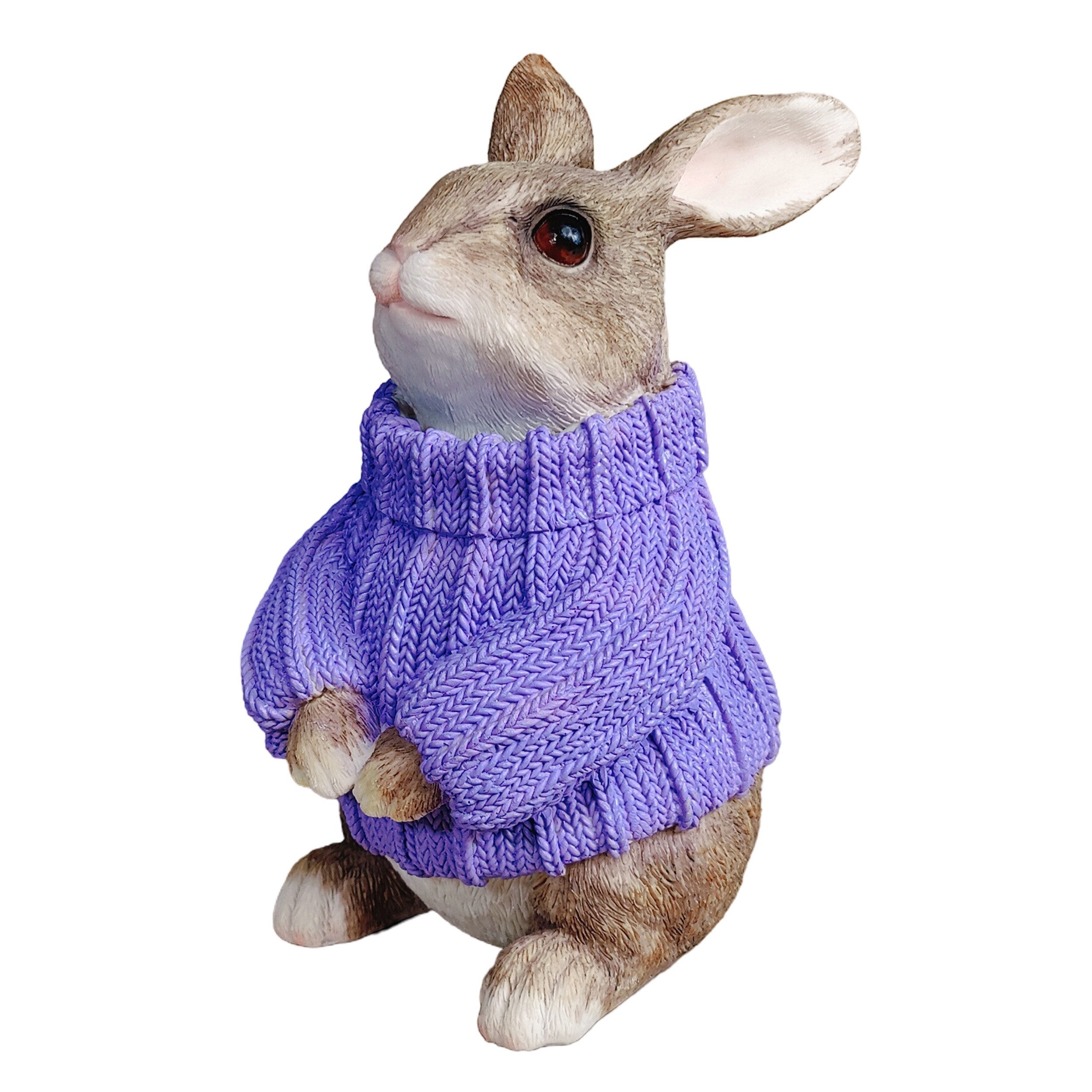 colourliving Osterfigur Deko-Hase XL im Pullover – Große Osterhasen-Figur sitzend (1 St), 6 verschiedene Farben und Varianten auswählbar