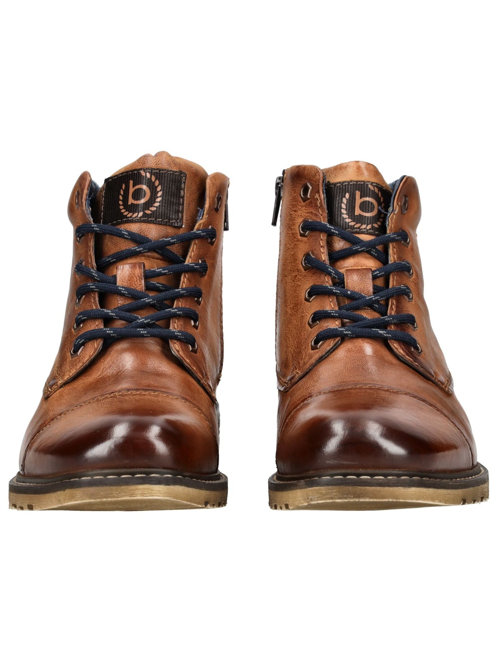 bugatti bugatti Stiefelette Leder Schnürstiefelette