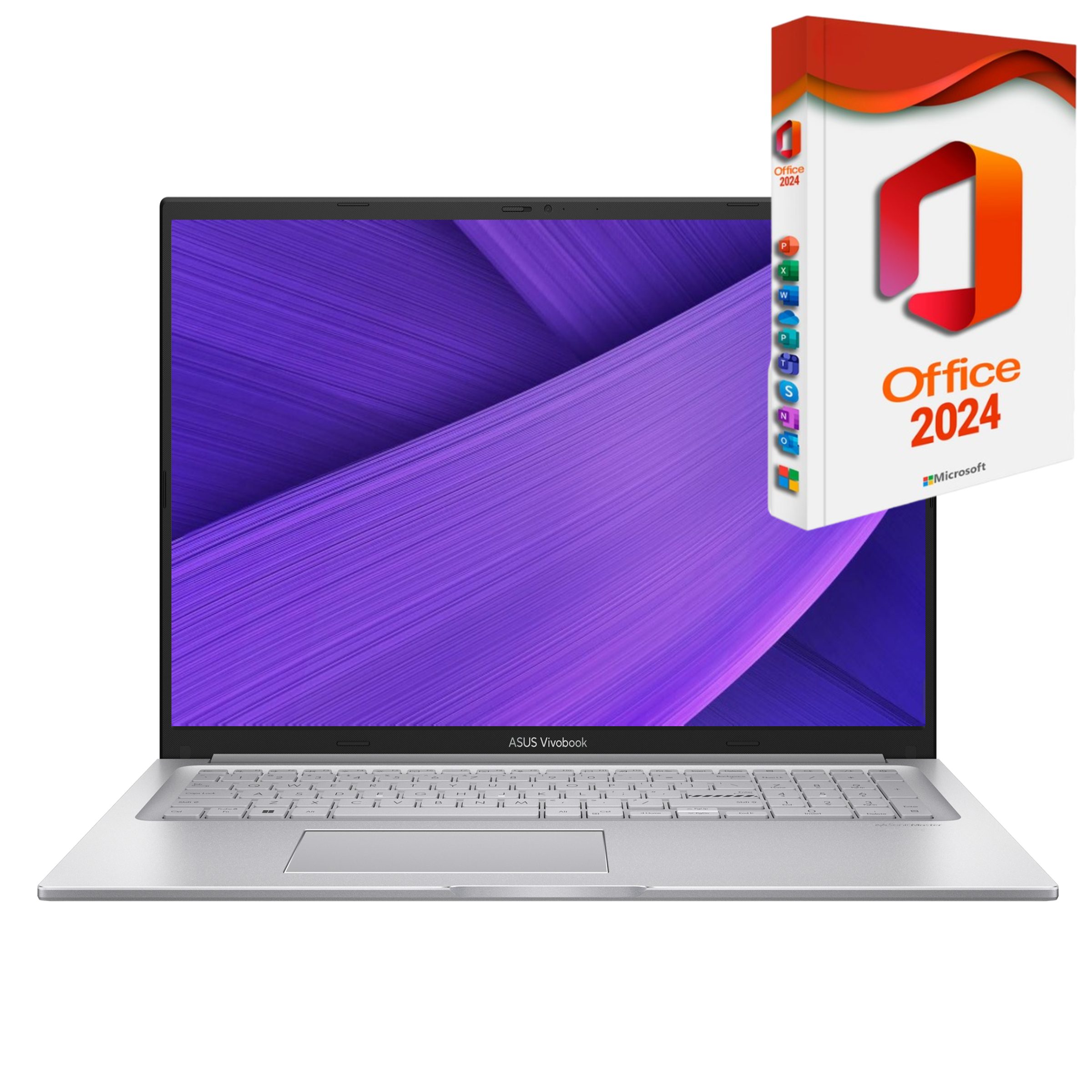 Asus Vivobook X160, Ryzen 7, beleuchtete Tastatur, Business-Notebook (40,6 cm/16 Zoll, AMD AMD Ryzen 7 7730U, AMD Radeon, 256 GB SSD, Windows 11 Pro, MS Office 2024 Pro, beleuchtete Tasten)