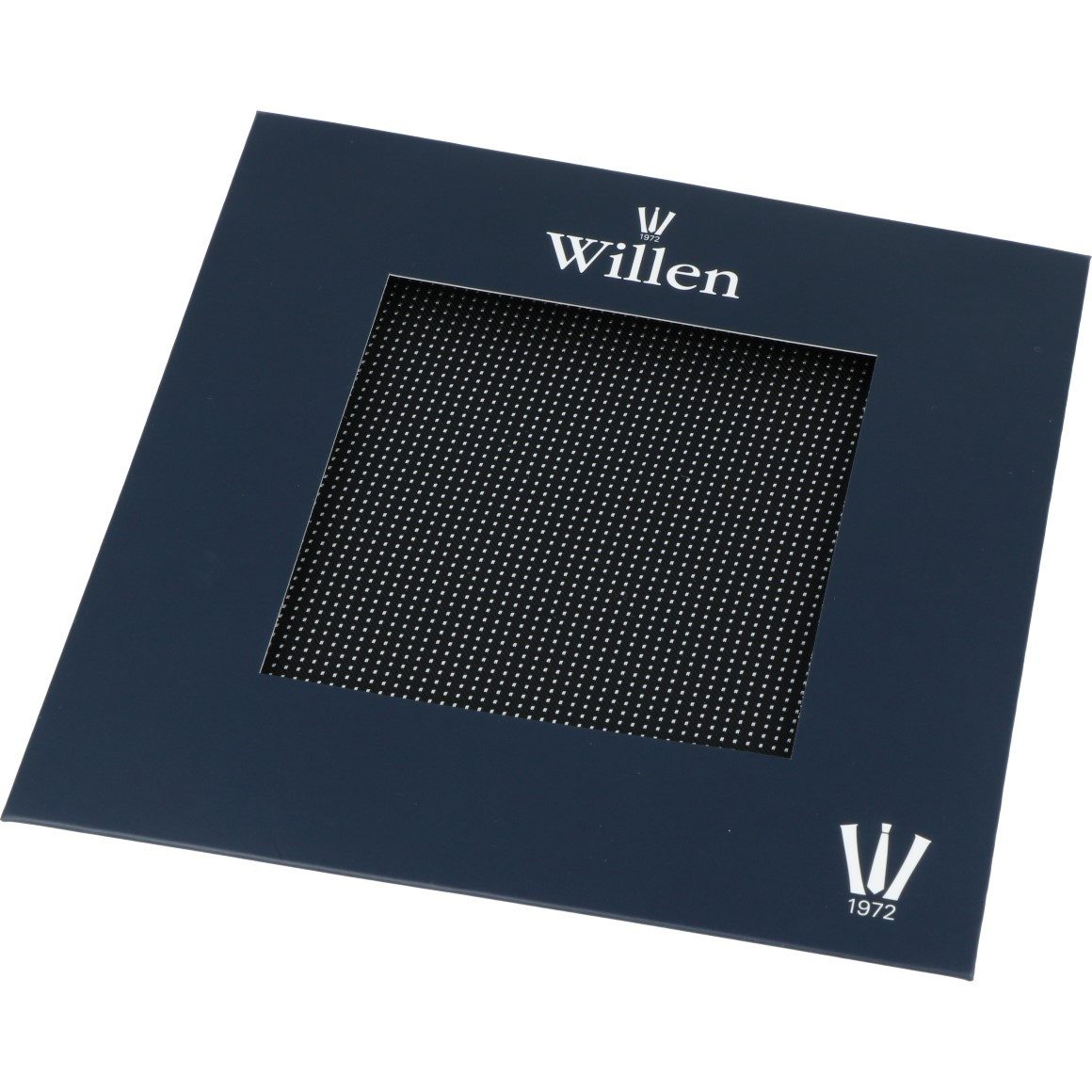 WILLEN Fliege Einstecktuch 100% Seide, schwarz