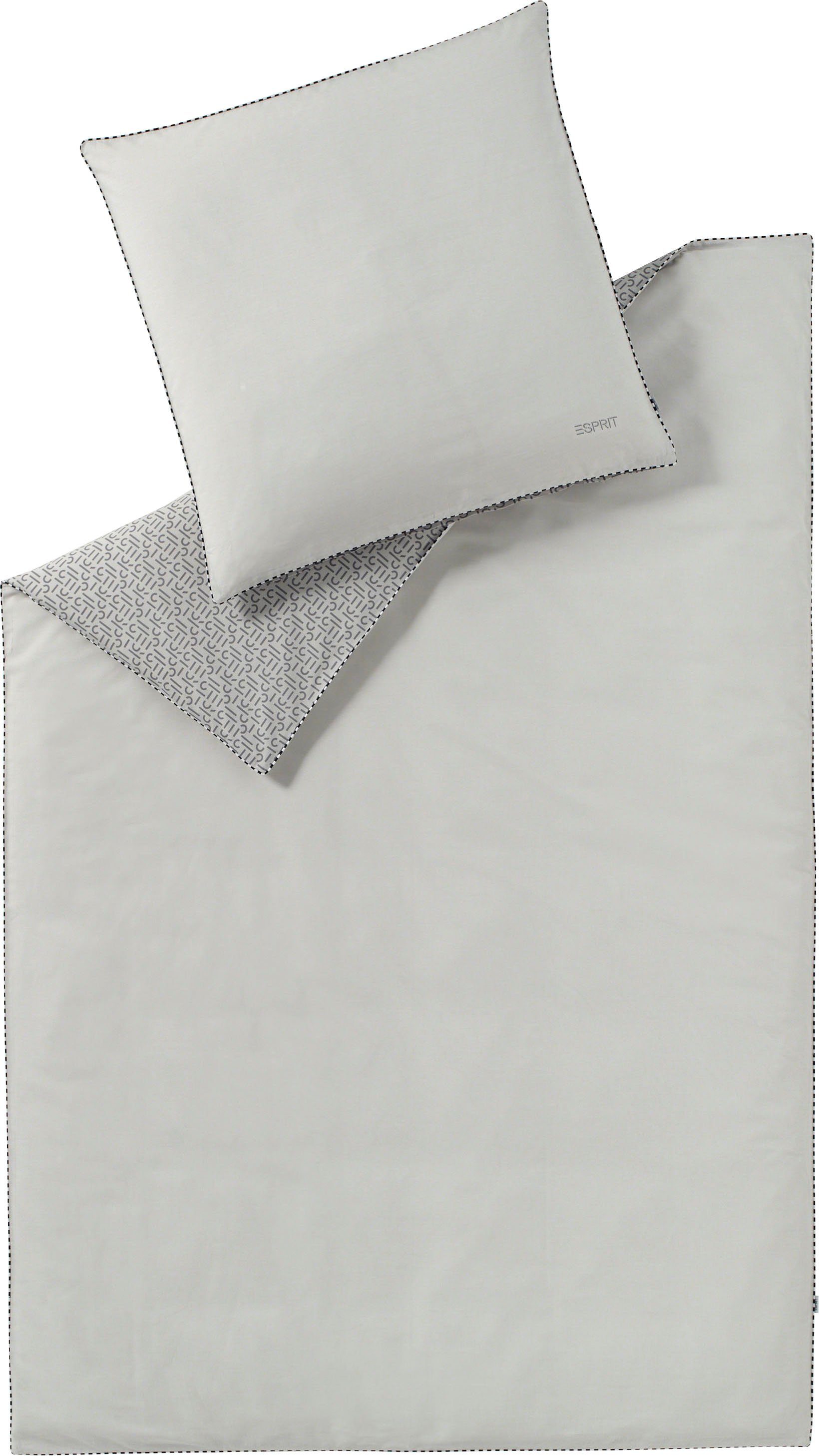 Esprit Wendebettwäsche Scatter in Gr. 135x200, 155x220 oder 200x200 cm, Renforcé, 2 teilig, Bettwäsche aus Baumwolle, Bettwäsche mit Reißverschluss
