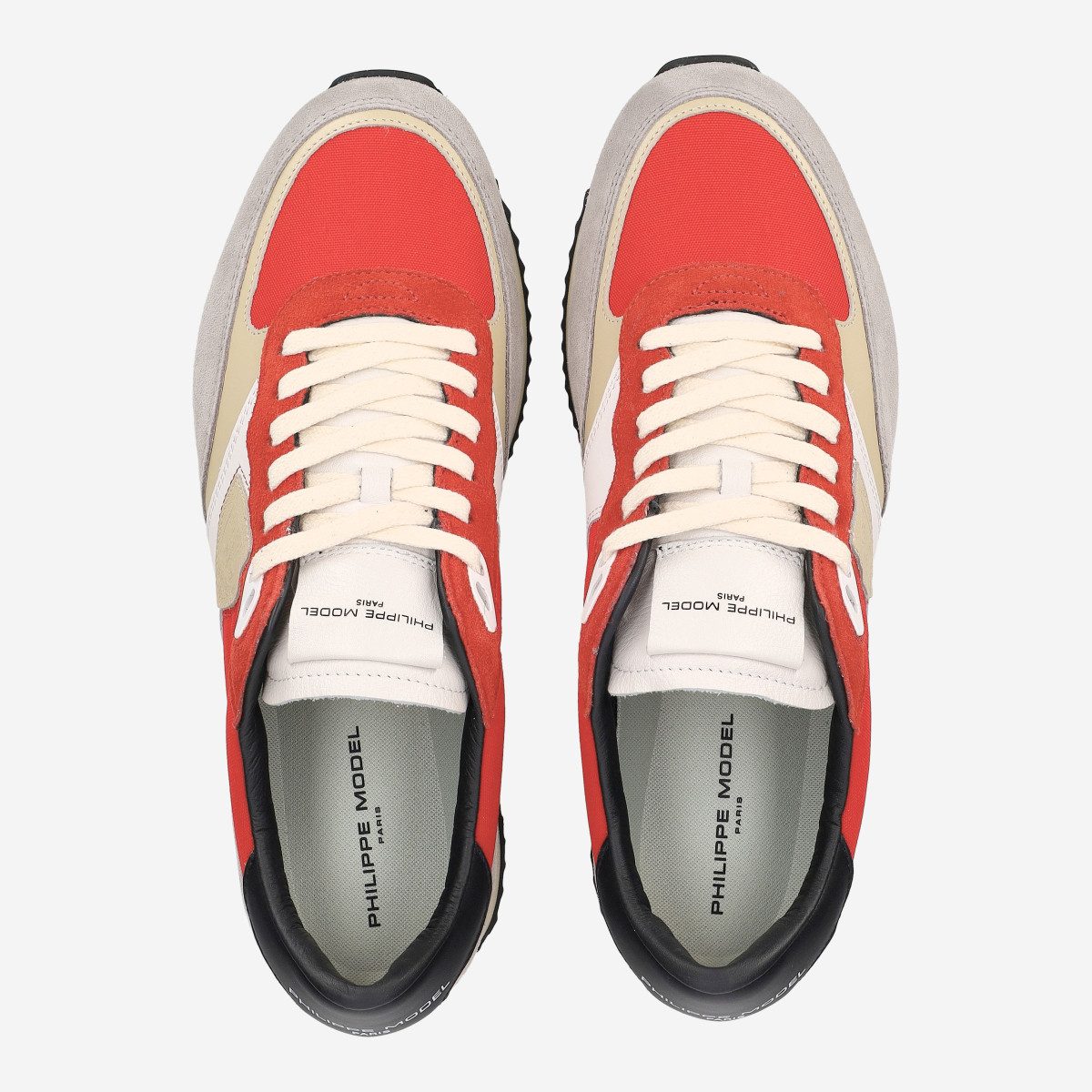 PHILIPPE MODEL Philippe Model BLVILLE LOW, Sneaker, Rot, kombiniert, Herren Sneaker