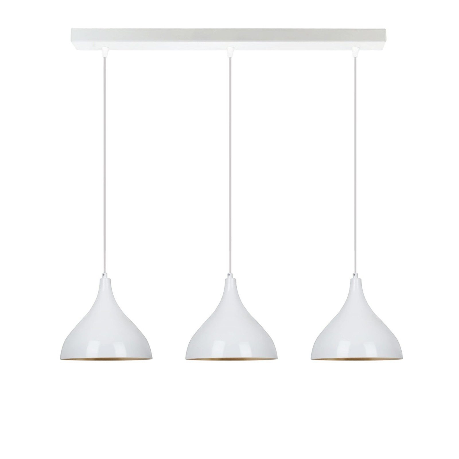 Bamyum Pendelleuchte Bamyum Pendelleuchte Schwarz, Adash, 3 Flammige Metall Ø26 cm Lampe, ohne Leuchtmittel