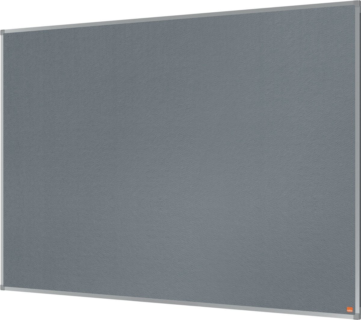 NOBO Pinnwand Filz-Notiztafel Essence Aluminiumrahmen 1500x1000mm grau