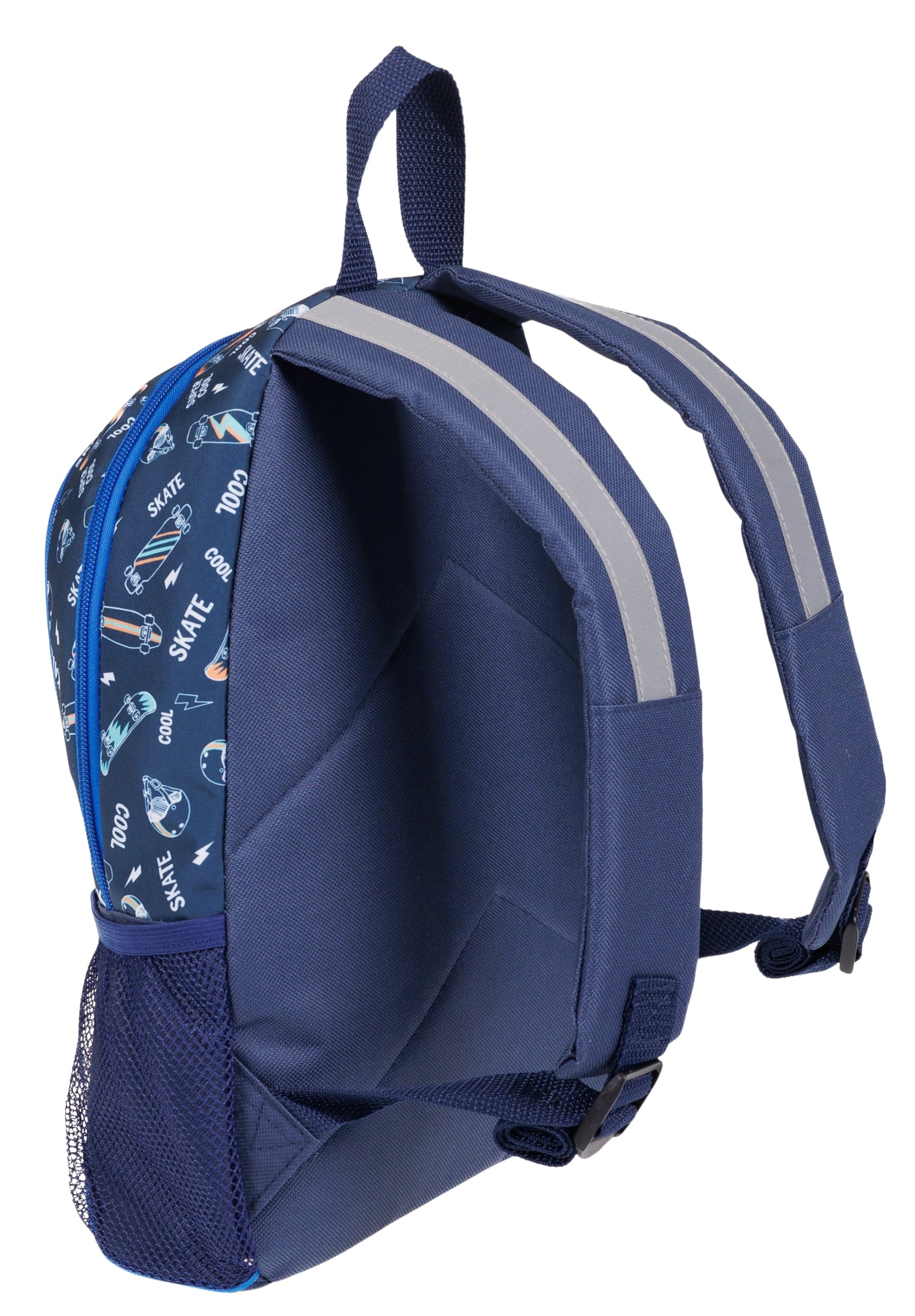 fabrizio® Kinderrucksack Rucksack Jungen Kindergarten Kinder Tasche, Kindergartenrucksack Reise Handgepäck Skateboard PRO 20652 +e