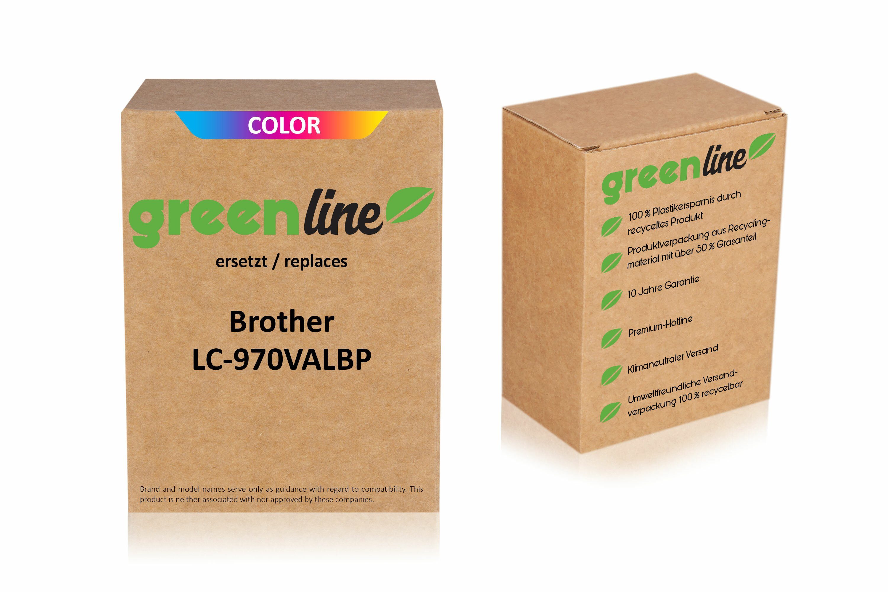 Inkadoo Tintenpatrone Brother LC-970 greenline XL ersetzt VAL BP