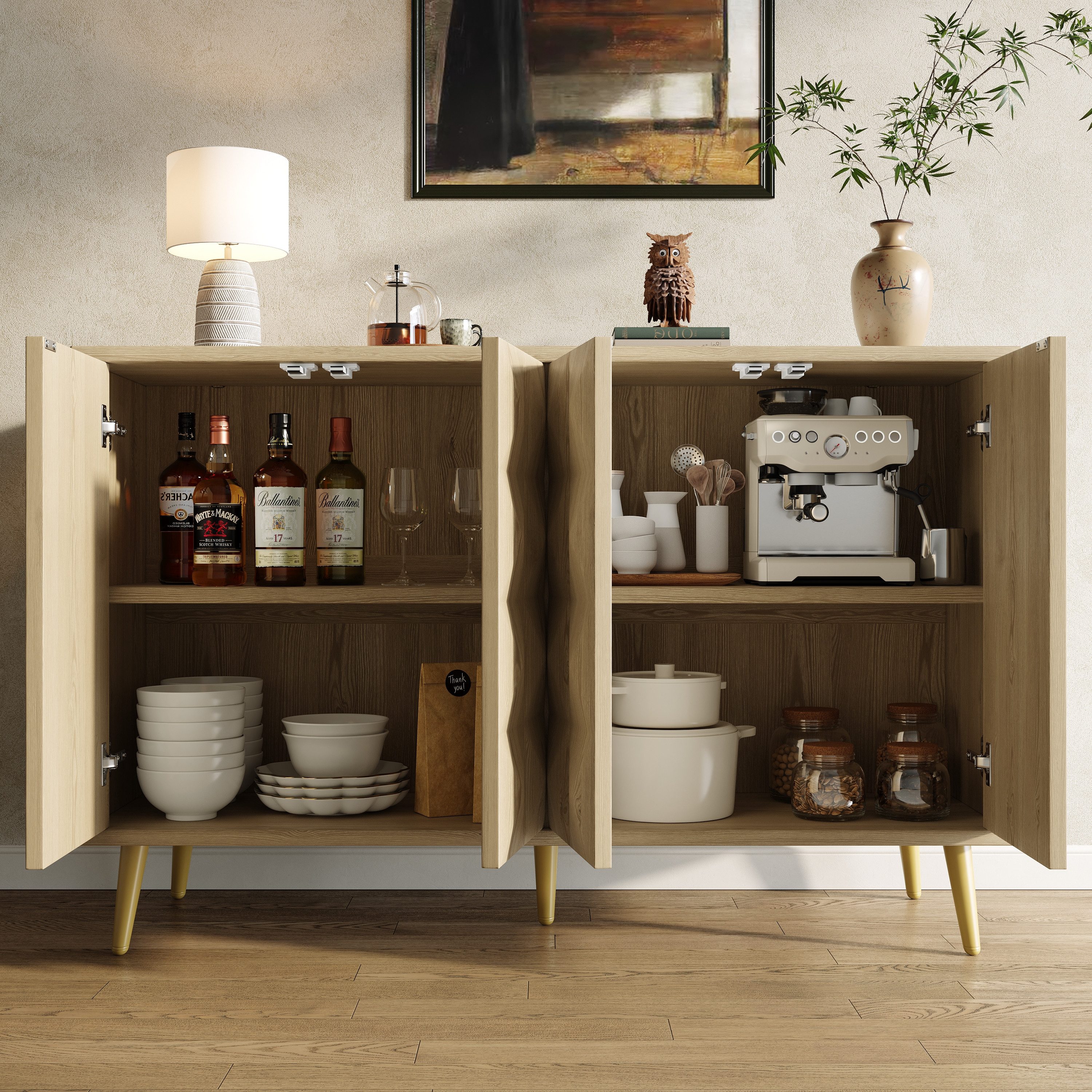 Flieks Sideboard (1 St., 120×35×78cm, mit günstig online kaufen