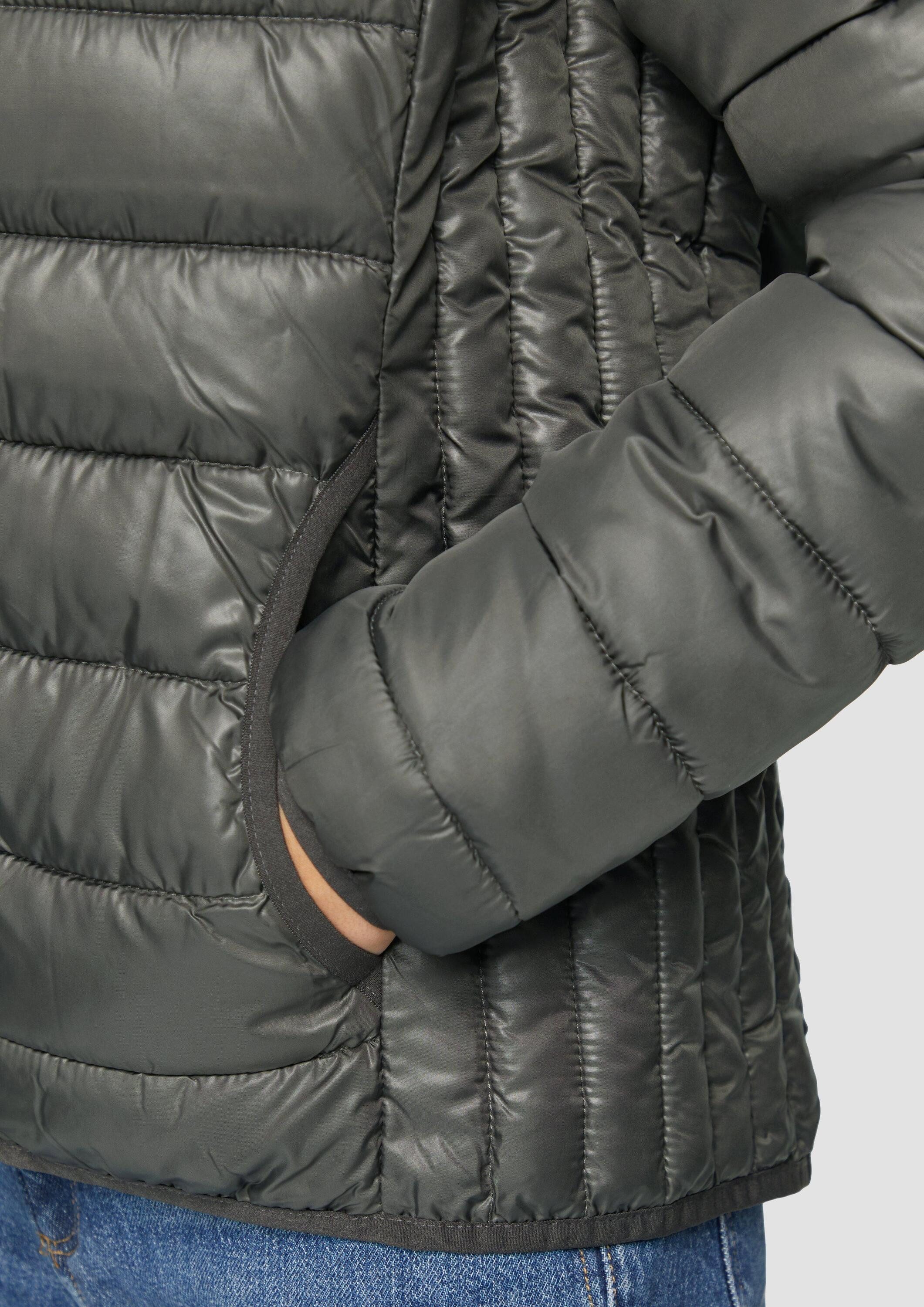 QS Winterjacke Outdoor-Jacke Gesteppte Outdoor-Jacke mit Kapuze
