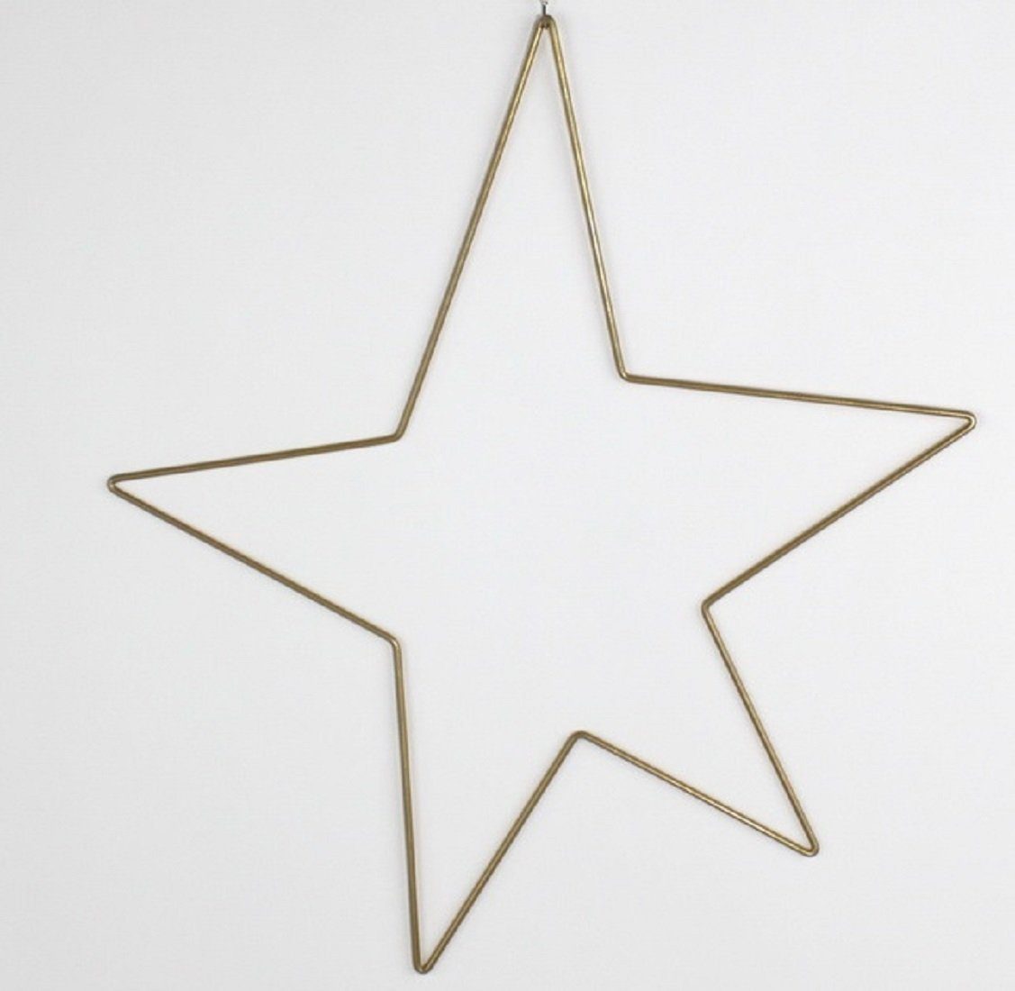 degawo Dekohänger Stern Deko Weihnachten gold 46cm Weihnachts Anhänger Deko Hängen xmas