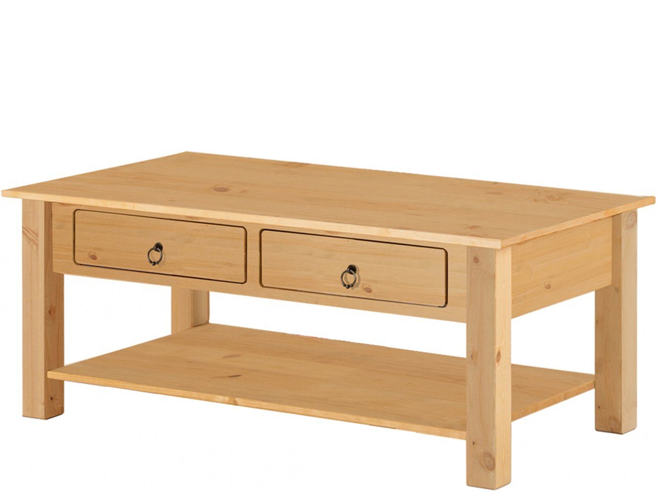 loft24 Couchtisch Inga, Wohnzimmertisch mit 2 Schubladen