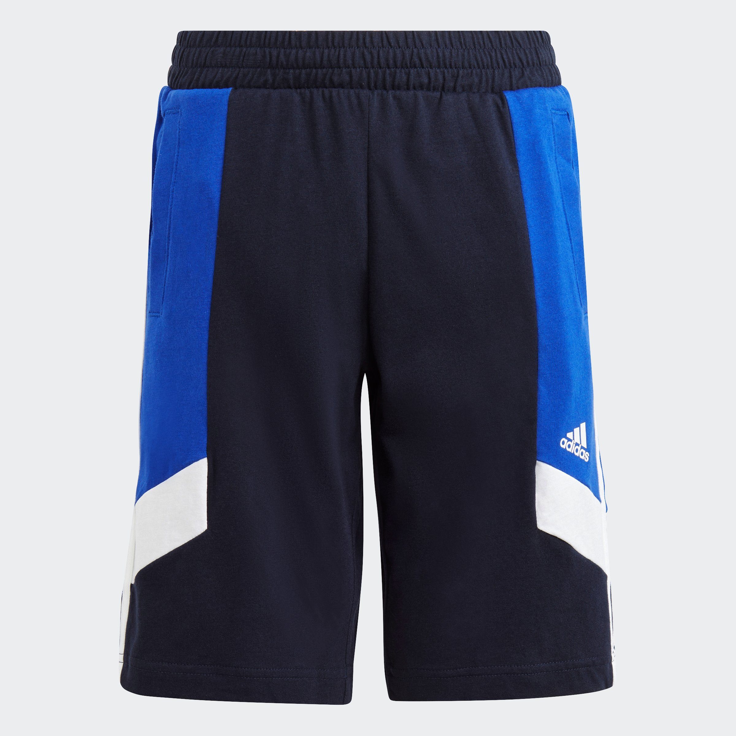 adidas Sportswear REGULAR 3-STREIFEN Blue Semi / Ink (1-tlg) Legend White / Shorts FIT COLORBLOCK Lucid