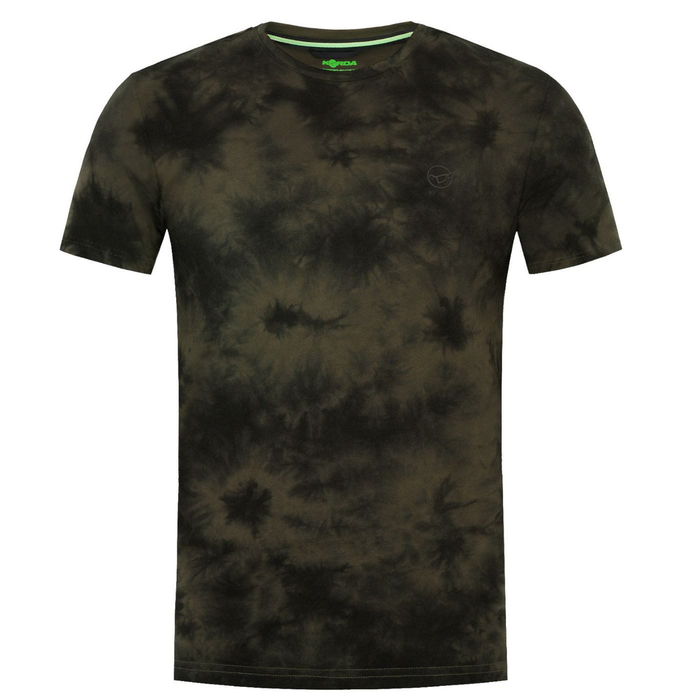 Korda T-Shirt Korda Tie Dye Tee Dark Olive - T-Shirt für Angler