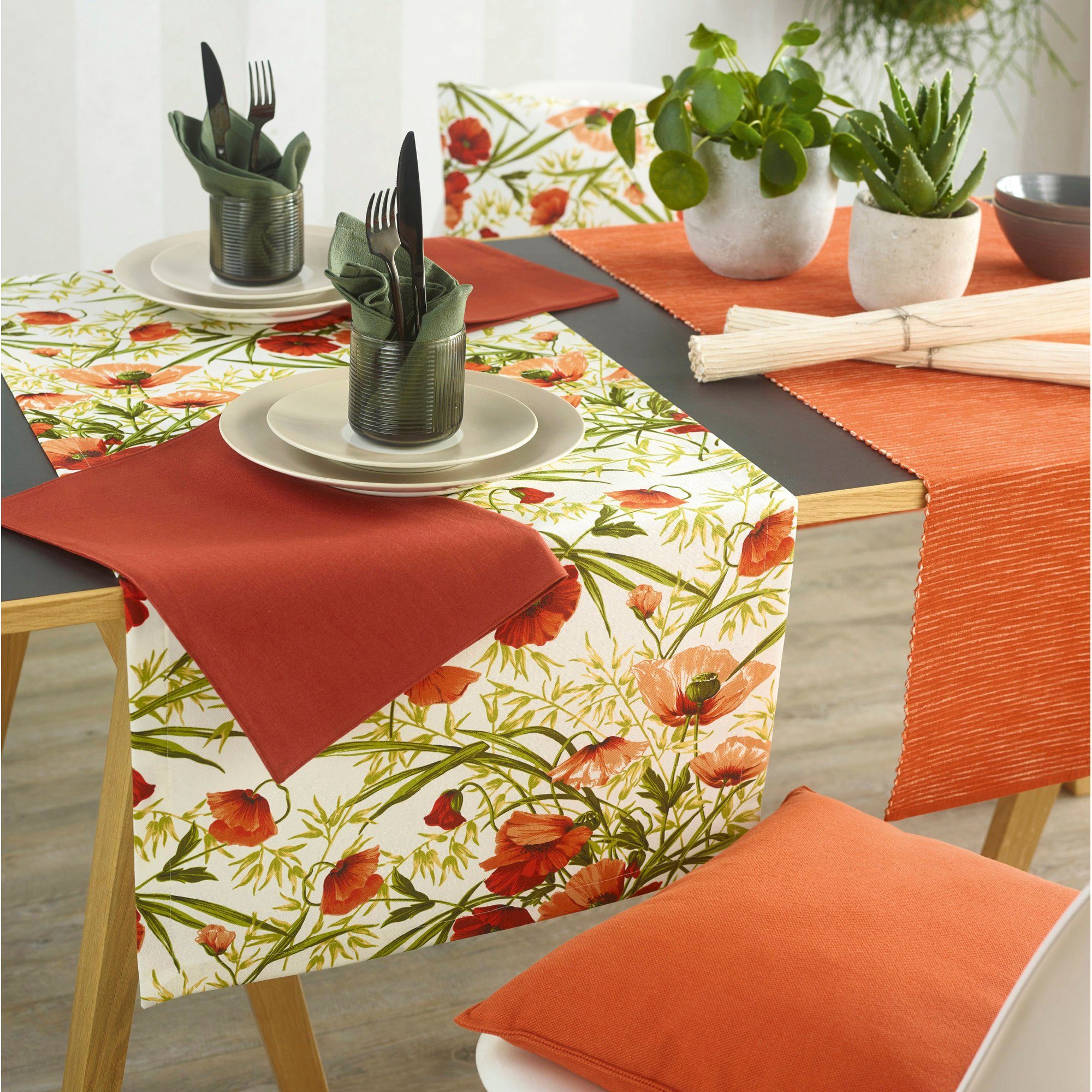sander table + home Tischdecke Tischläufer (1-tlg), Blumen