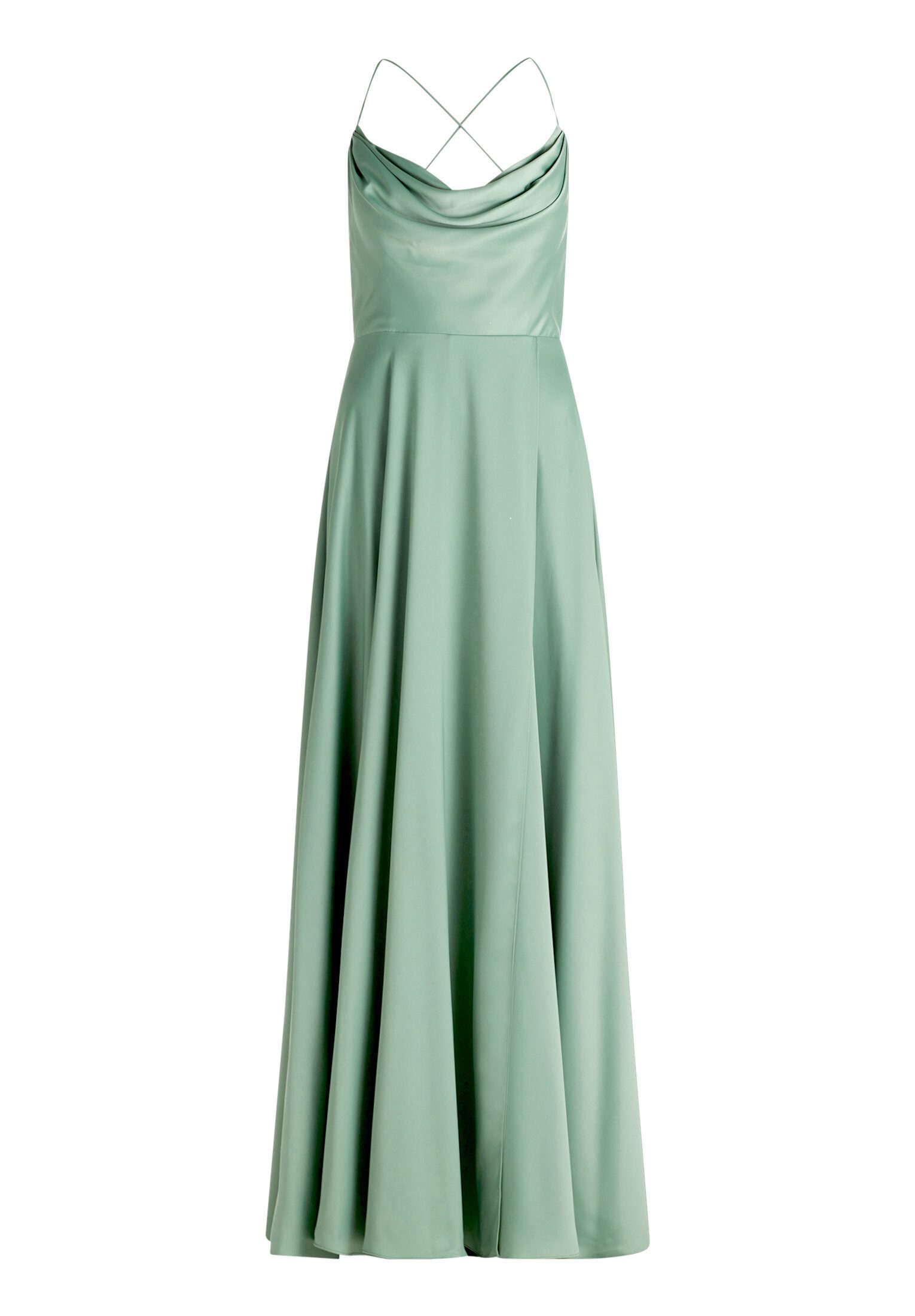Vera Mont Abendkleid Damen mit Wasserfallausschnitt Material